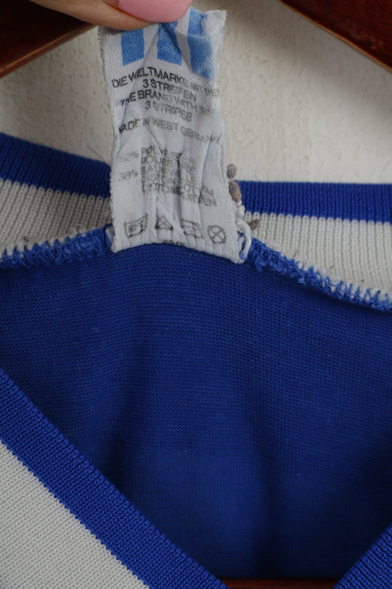 Adidas × Vintage Adidas Men L (M) Shirt Blue Ergee #15 Vintage 6663 Size US L / EU 52-54 / 3 - 5 Thumbnail