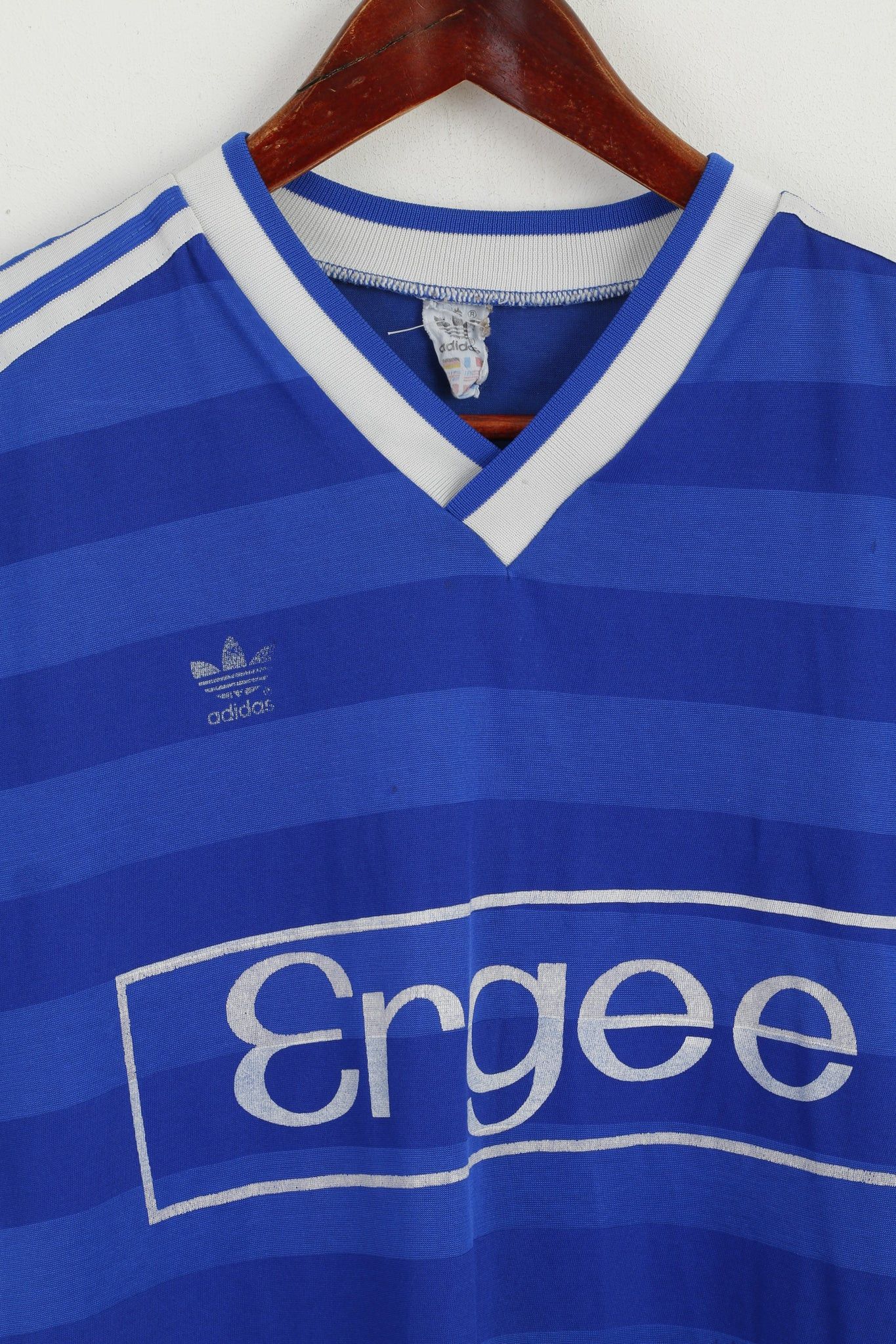 Adidas × Vintage Adidas Men L (M) Shirt Blue Ergee #15 Vintage 6663 Size US L / EU 52-54 / 3 - 2 Thumbnail