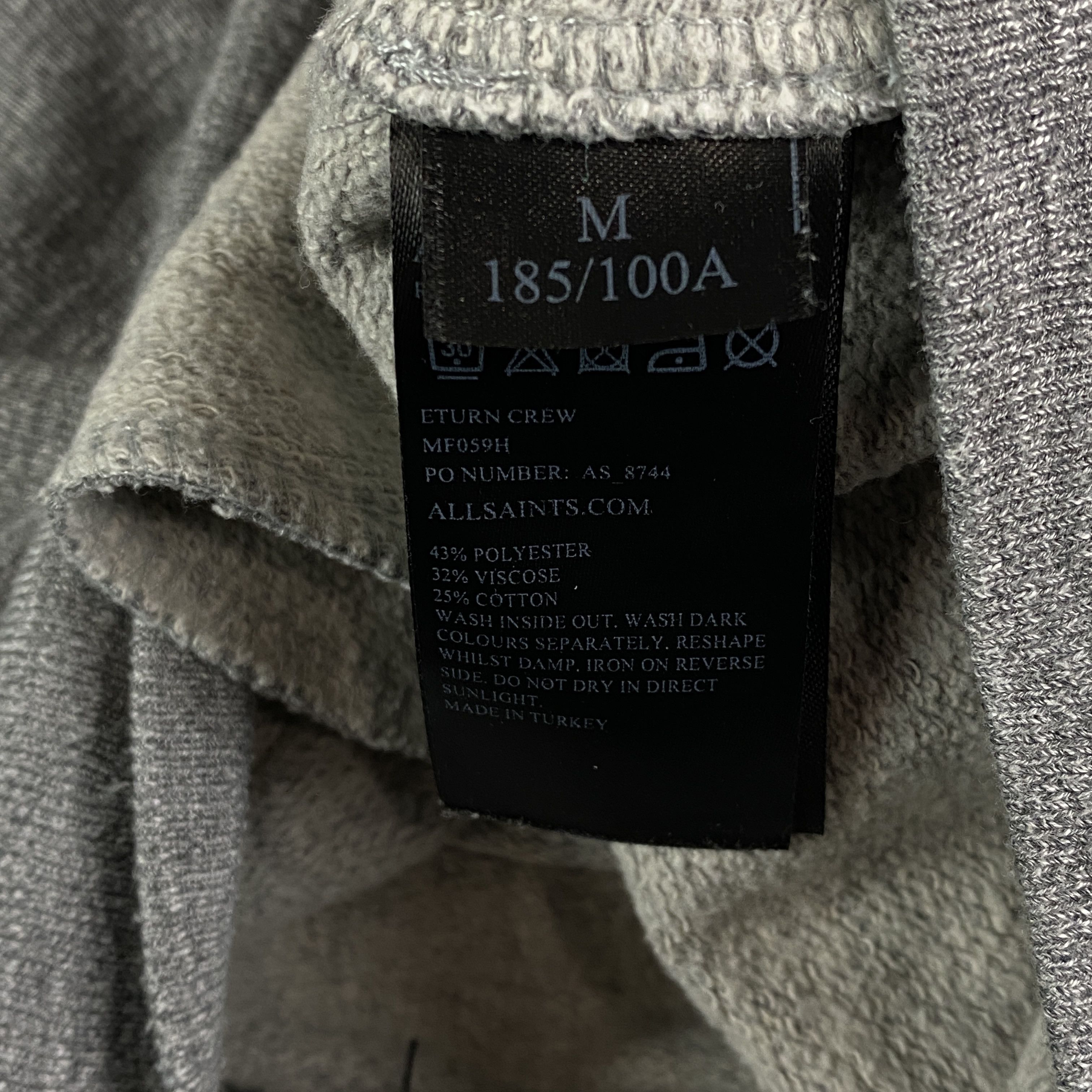 Allsaints Mens Sweatshirt Allsaints Eturn Crew Size M Size US M / EU 48-50 / 2 - 5 Thumbnail