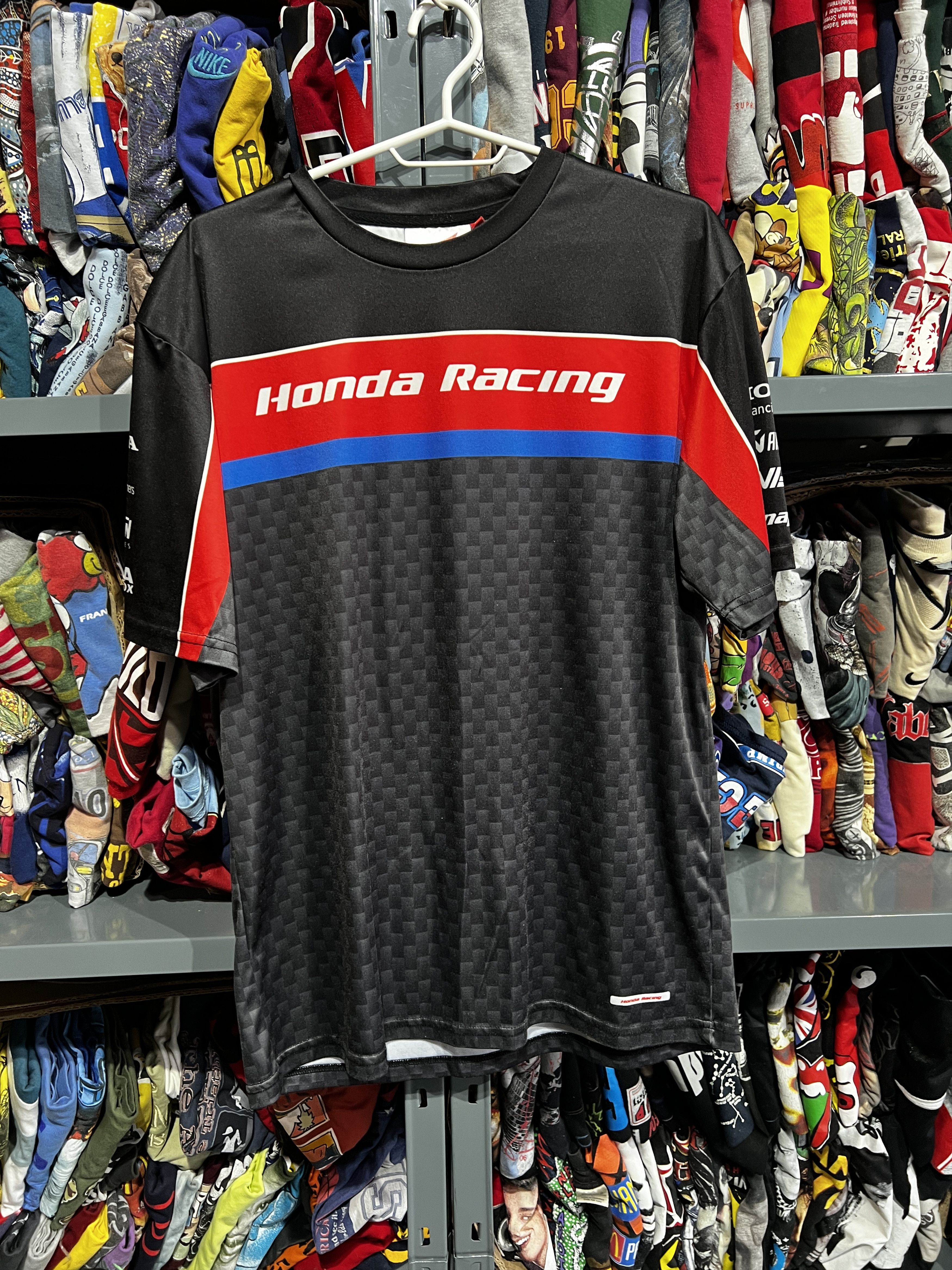 Pre-owned Honda X Racing Vintage Honda Racing Jersey Shirt Size L In Grey