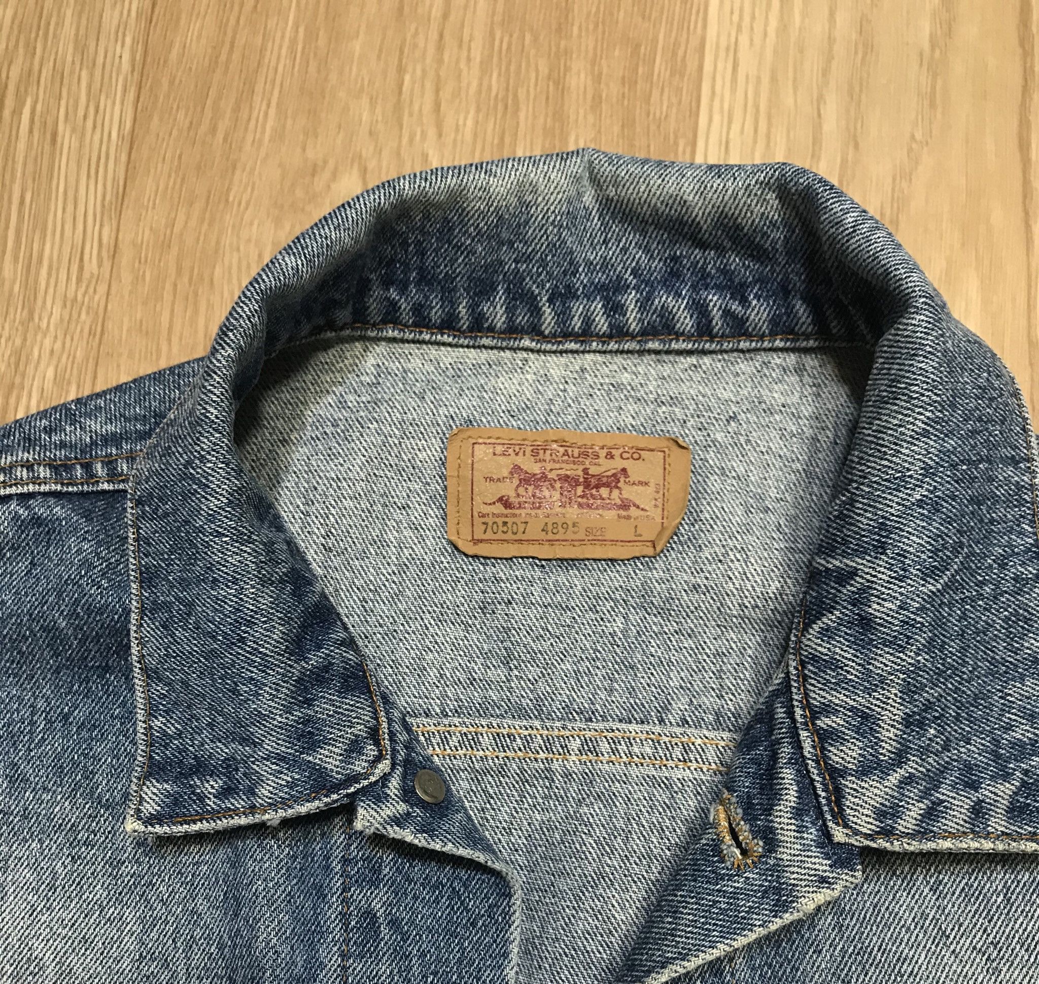 Levi's Levi's Jean Denim Truckers Jacket 70507-4895 Made In U.S.A. Size US L / EU 52-54 / 3 - 7 Thumbnail