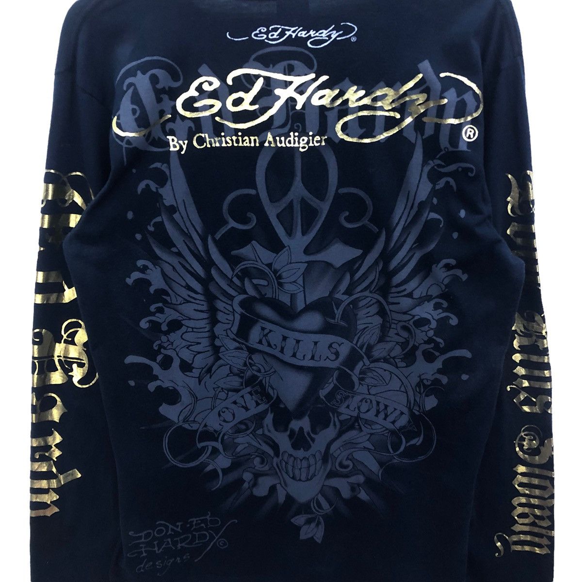 Rare!! ED HARDY BY CHRISTIAN AUDIGIER long sleeve tee