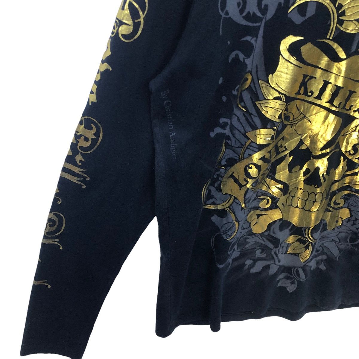 Rare!! ED HARDY BY CHRISTIAN AUDIGIER long sleeve tee