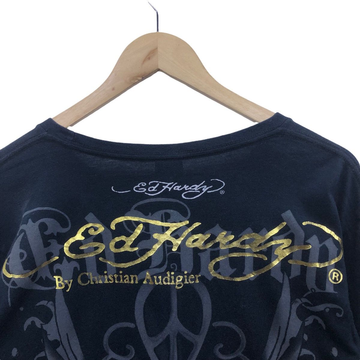 Rare!! ED HARDY BY CHRISTIAN AUDIGIER long sleeve tee