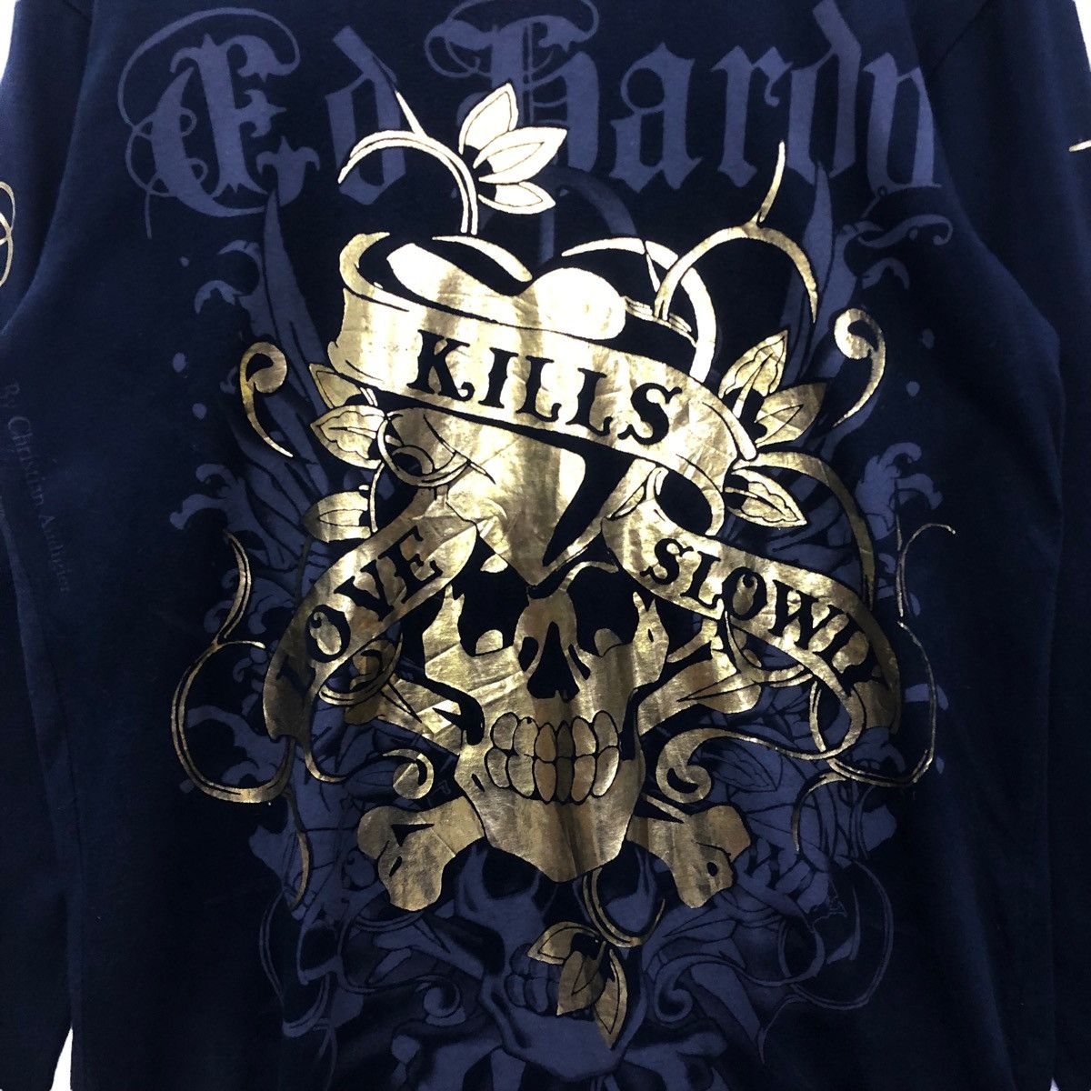 Rare!! ED HARDY BY CHRISTIAN AUDIGIER long sleeve tee