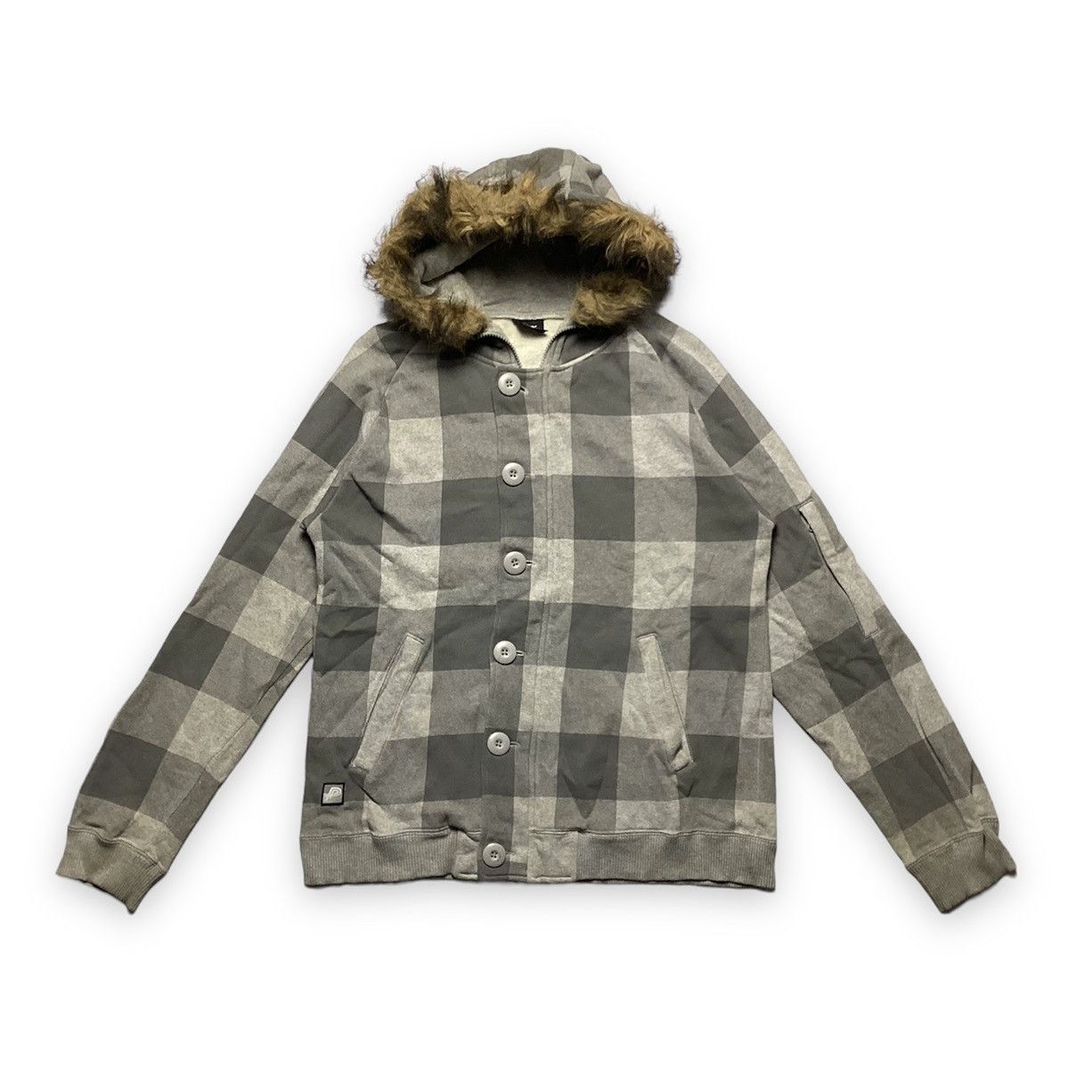 Beauty Beast × Japanese Brand × Le Grande Bleu (L.G.B.) 🇯🇵 POWER TO THE PEOPLE FUR HOODIE JACKET Size US M / EU 48-50 / 2 - 1 Thumbnail