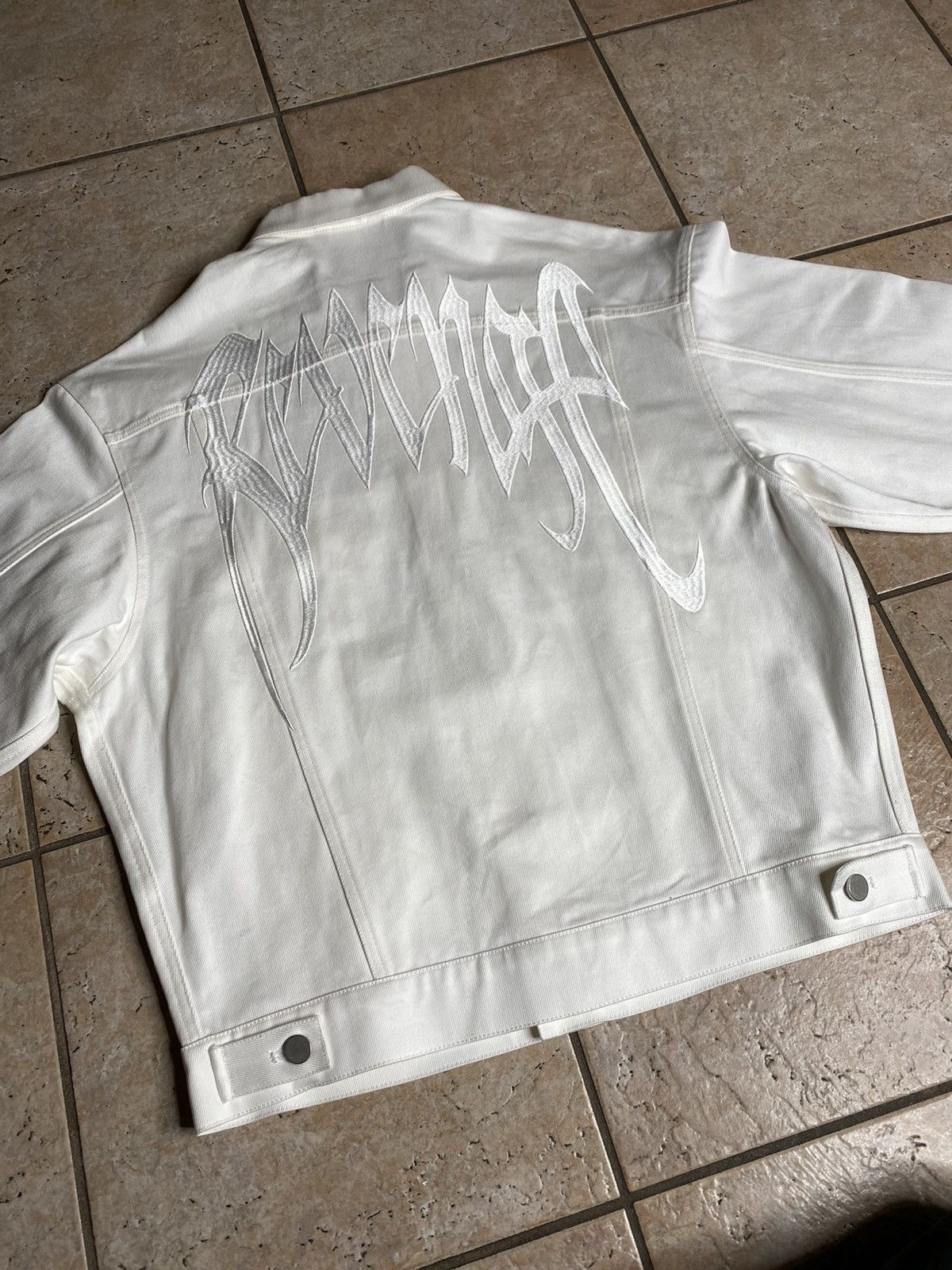 Other SAMPLE Revenge White Denim Jacket Size US L / EU 52-54 / 3 - 3 Thumbnail