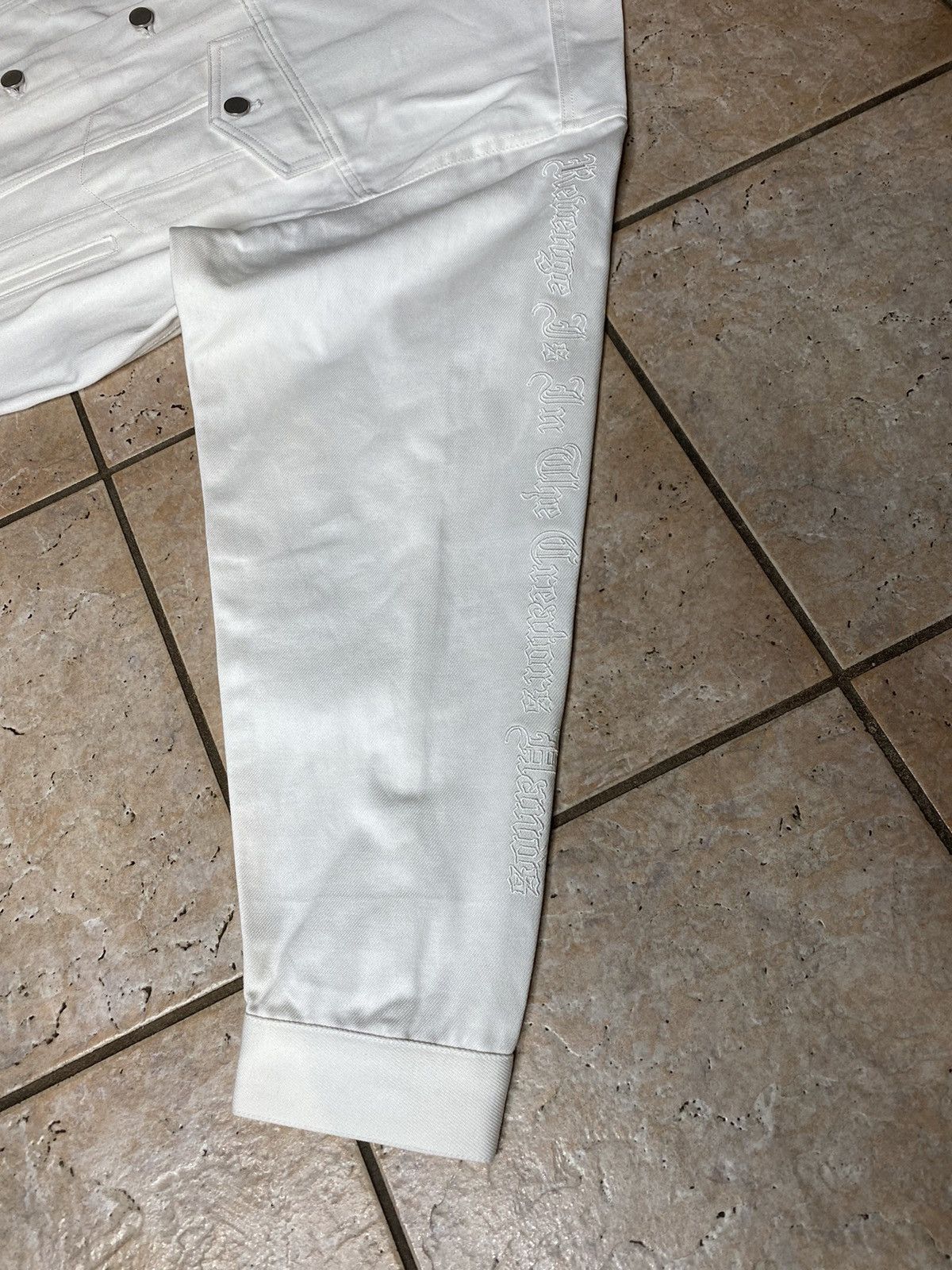 Other SAMPLE Revenge White Denim Jacket Size US L / EU 52-54 / 3 - 6 Thumbnail