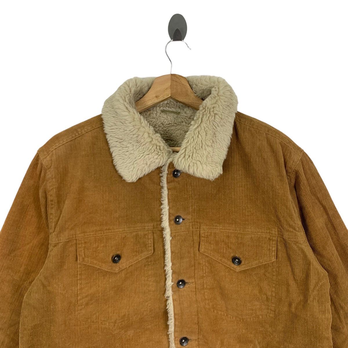Vintage Vintage 90s CPS Sherpa Truckers Brown Jacket Size US L / EU 52-54 / 3 - 2 Thumbnail