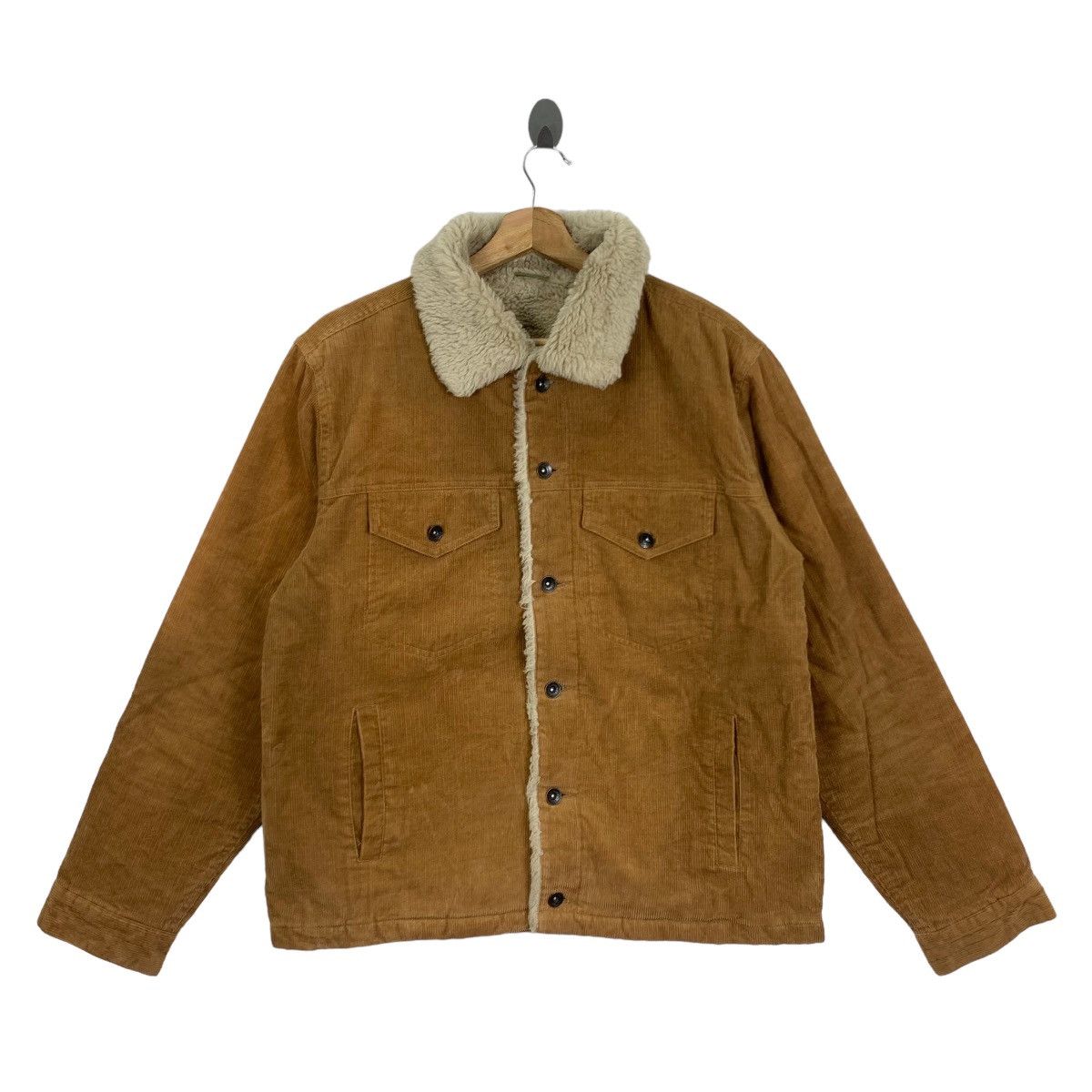 Vintage Vintage 90s CPS Sherpa Truckers Brown Jacket Size US L / EU 52-54 / 3 - 1 Thumbnail