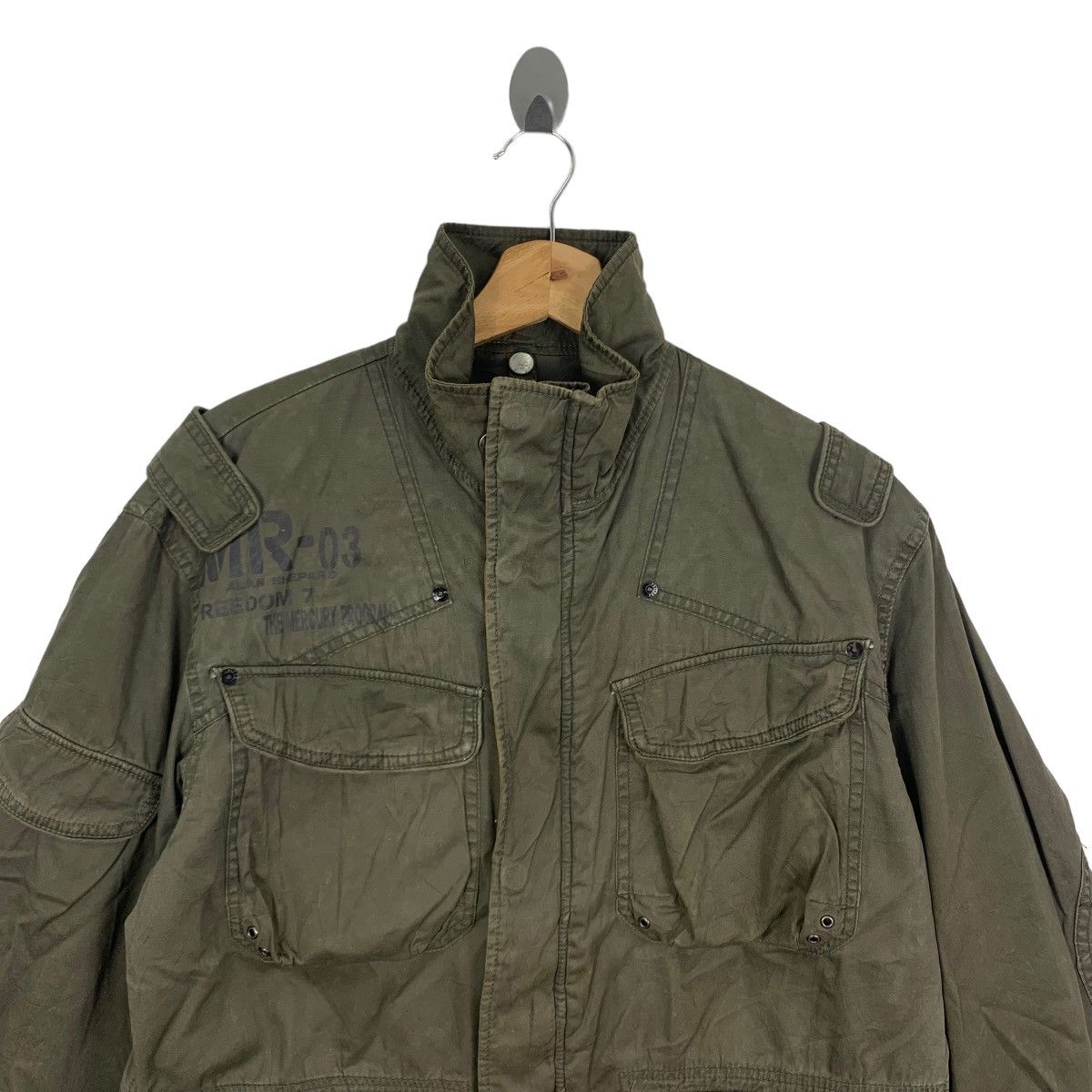 Avirex Vintage Avirex Varsity USN Zipper Jacket Size US L / EU 52-54 / 3 - 2 Thumbnail