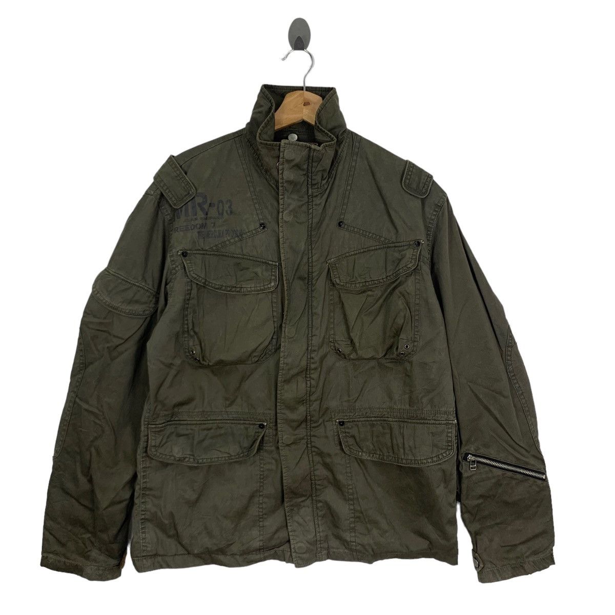 Avirex Vintage Avirex Varsity USN Zipper Jacket Size US L / EU 52-54 / 3 - 1 Thumbnail