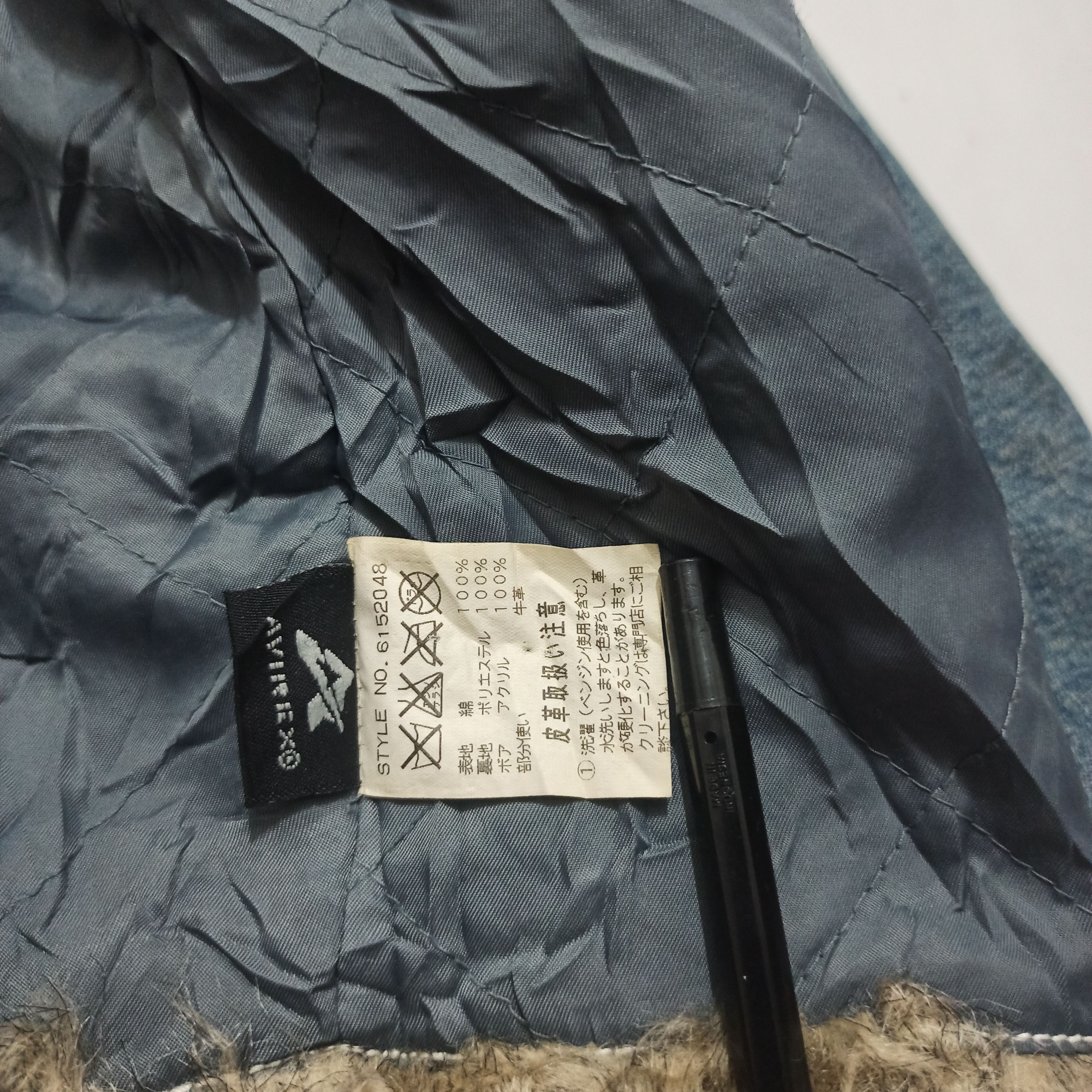 Avirex Vintage Avirex Military Air Force Fur Denim Jean Jacket Size US L / EU 52-54 / 3 - 9 Thumbnail