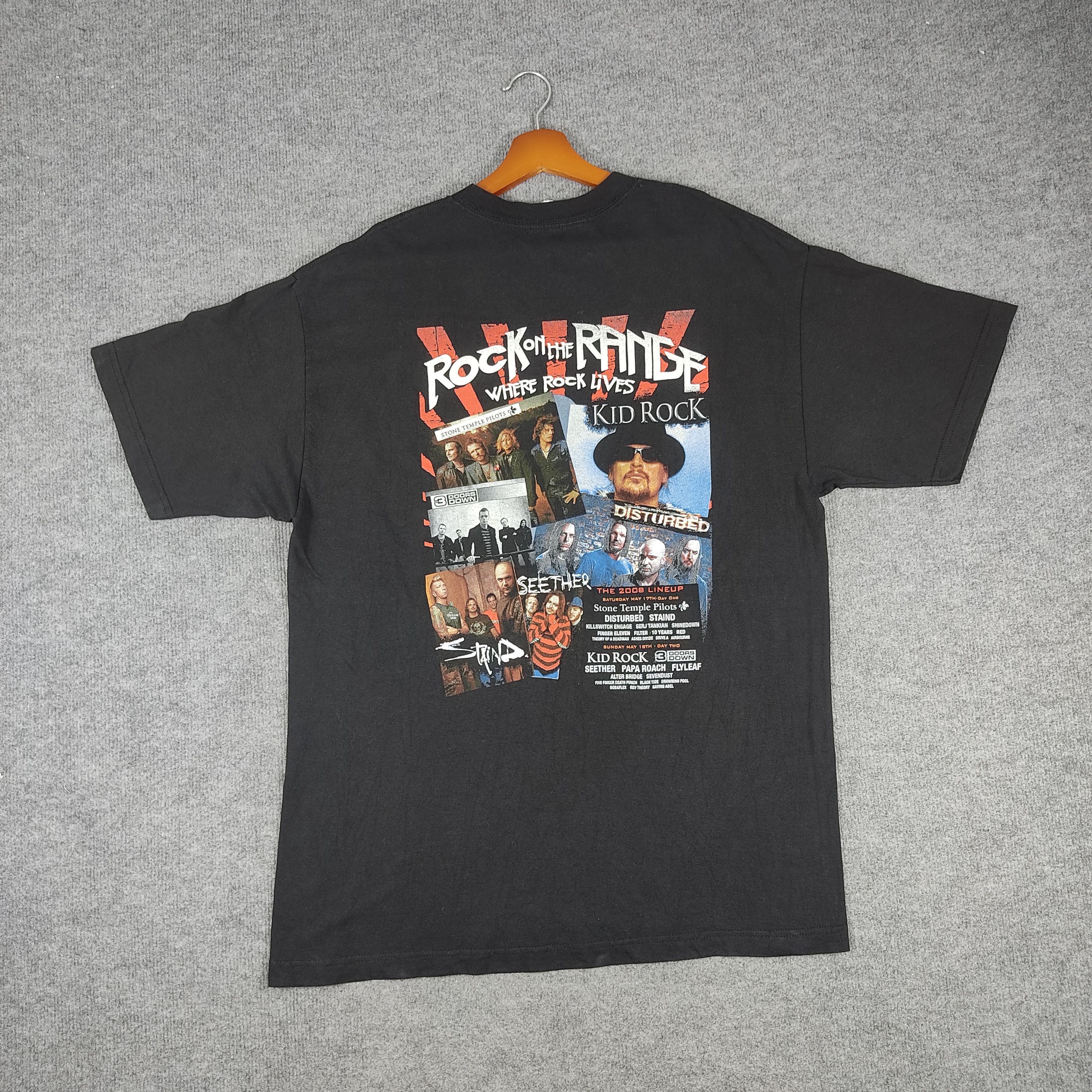 Band Tees Rock On The Range T Shirt Band Tour Size US XL / EU 56 / 4 - 1 Thumbnail