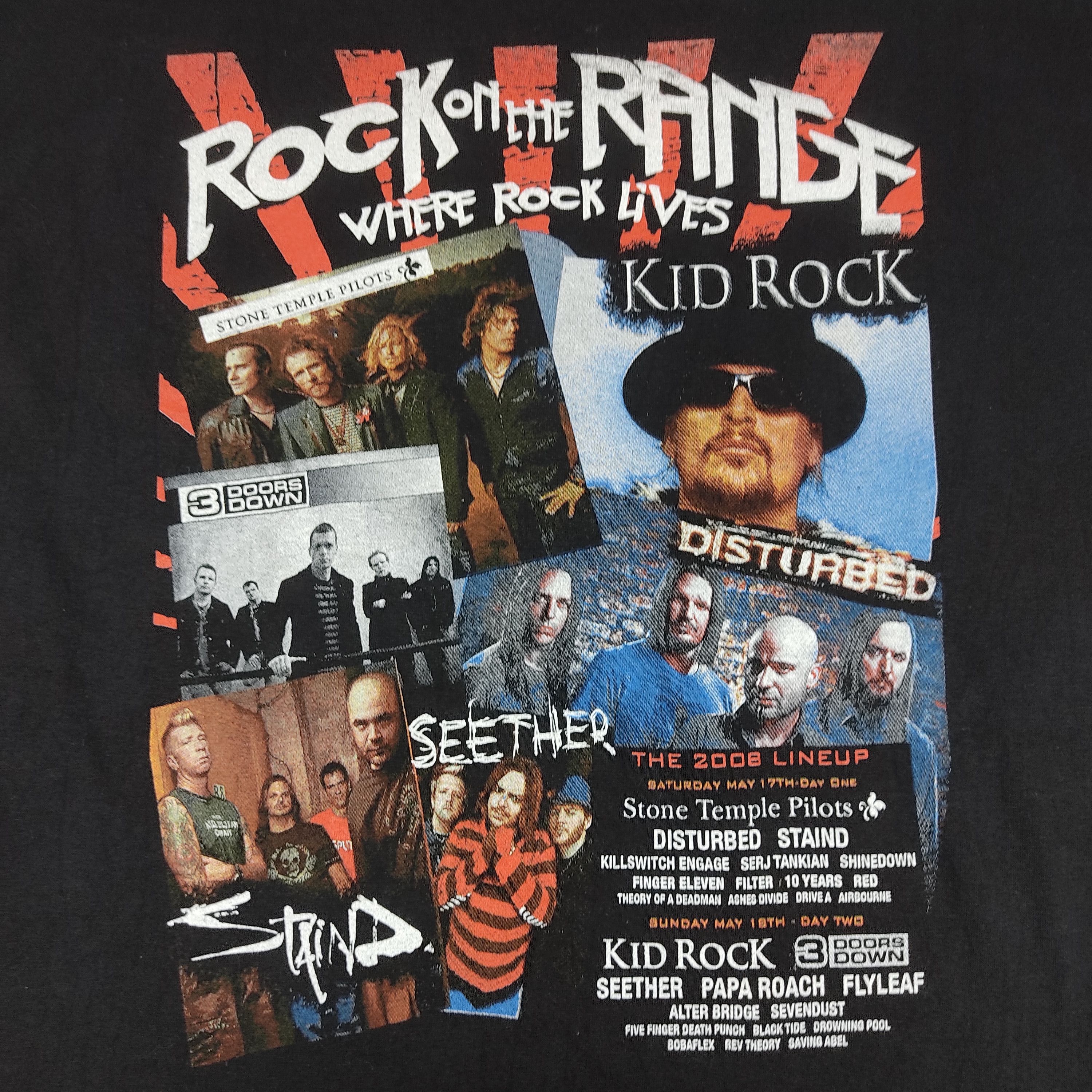 Band Tees Rock On The Range T Shirt Band Tour Size US XL / EU 56 / 4 - 3 Thumbnail