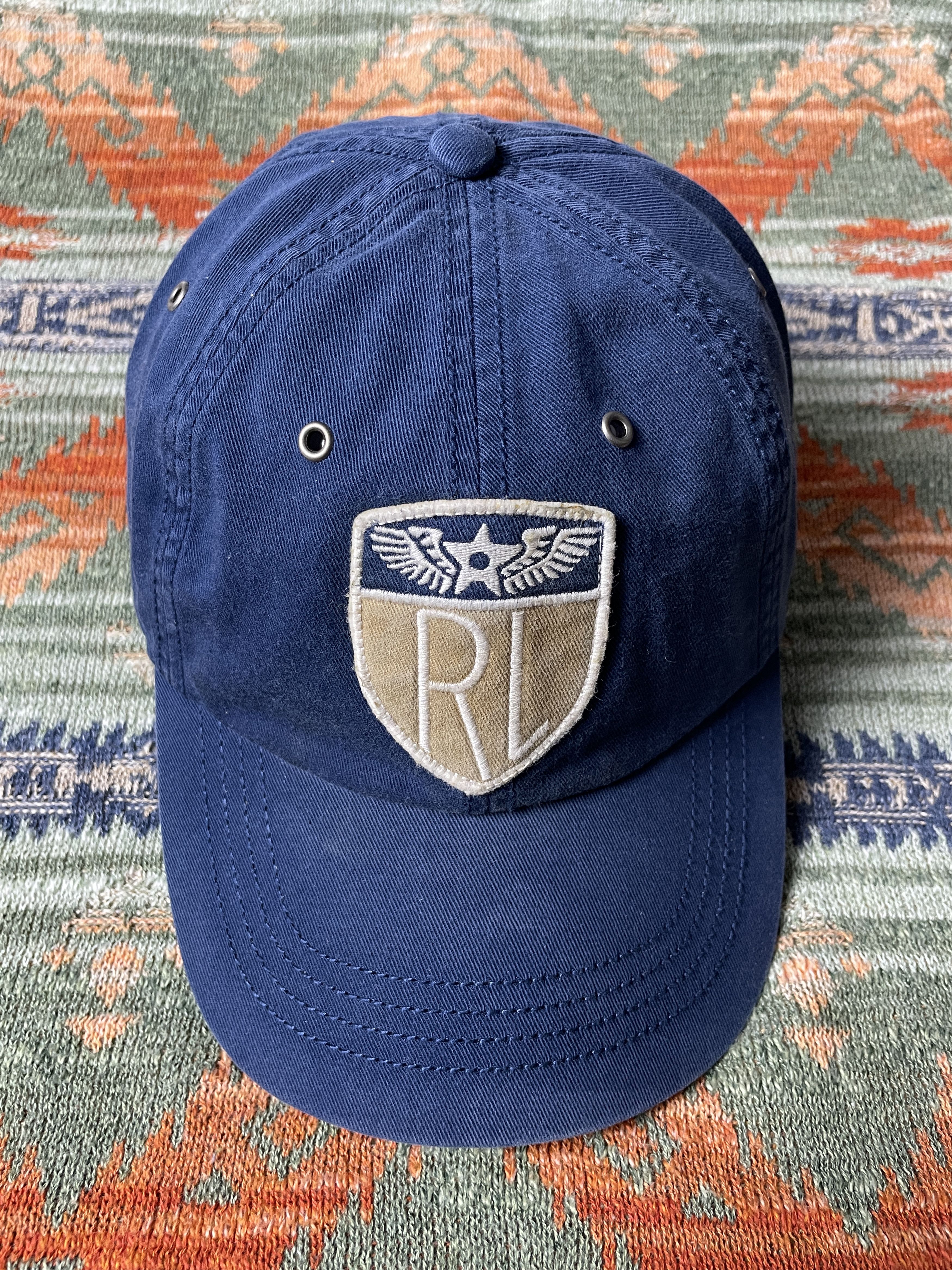 Polo Ralph Lauren Rare Leather Baseball Hat cap