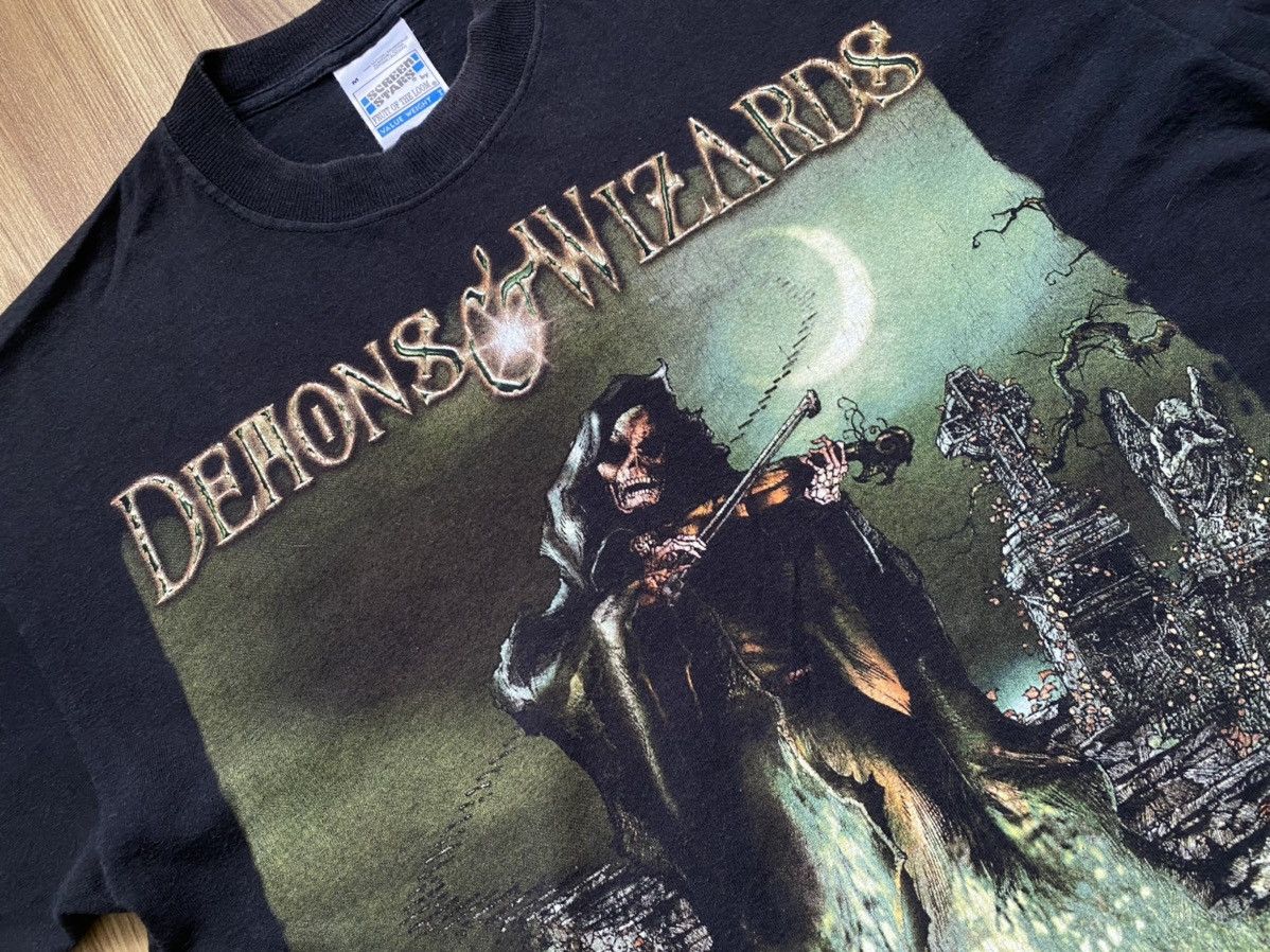 Band Tees Vintage Demons & Wizards Metal T Shirt Tee like Rammstein Size US M / EU 48-50 / 2 - 3 Thumbnail
