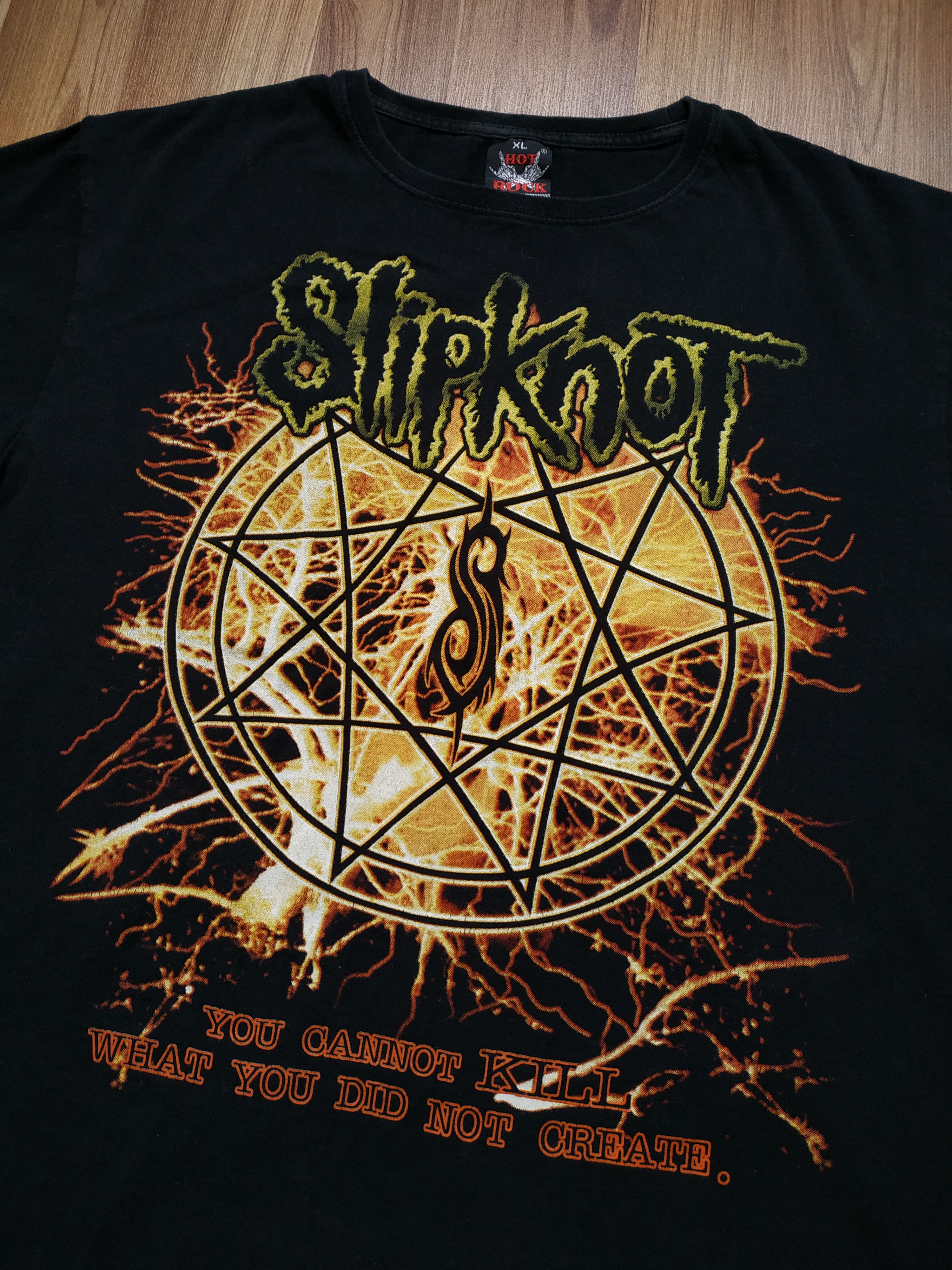 Band Tees Vintage Y2K Slipknot Overprint T Shirt Tee Rammstein Linkin Size US XL / EU 56 / 4 - 3 Thumbnail