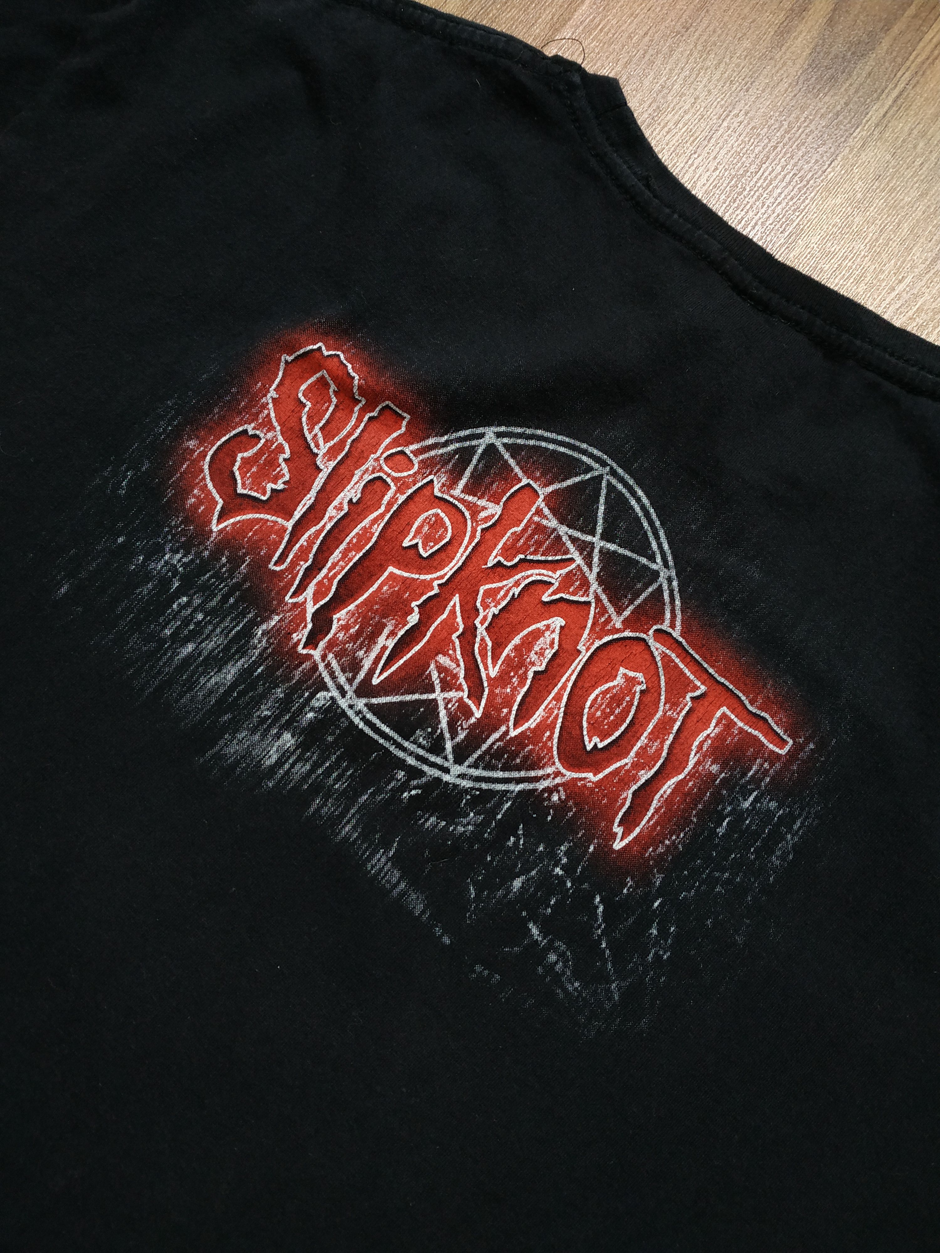 Band Tees Vintage Y2K Slipknot Overprint T Shirt Tee Rammstein Linkin Size US XL / EU 56 / 4 - 4 Thumbnail