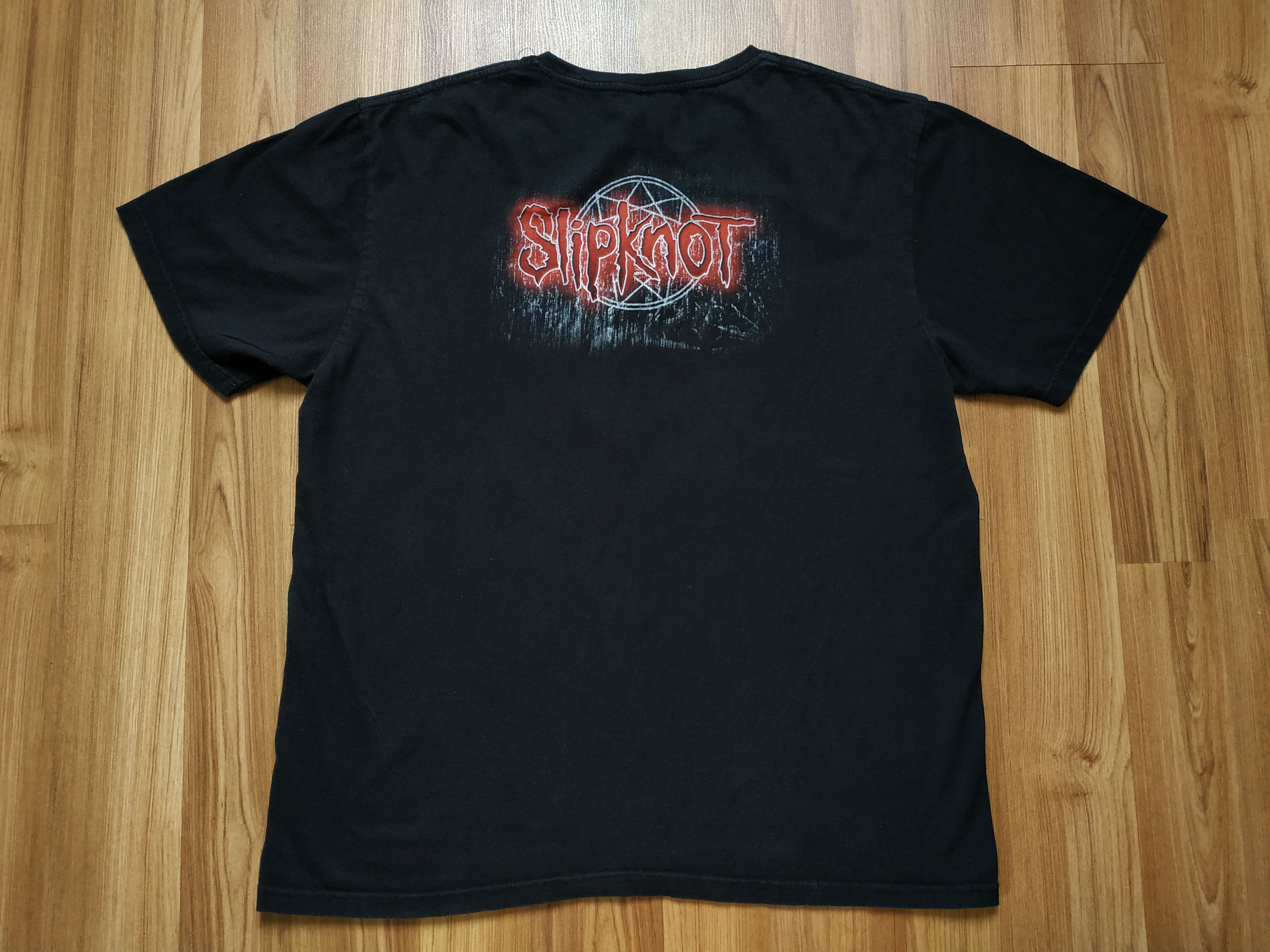 Band Tees Vintage Y2K Slipknot Overprint T Shirt Tee Rammstein Linkin Size US XL / EU 56 / 4 - 2 Thumbnail