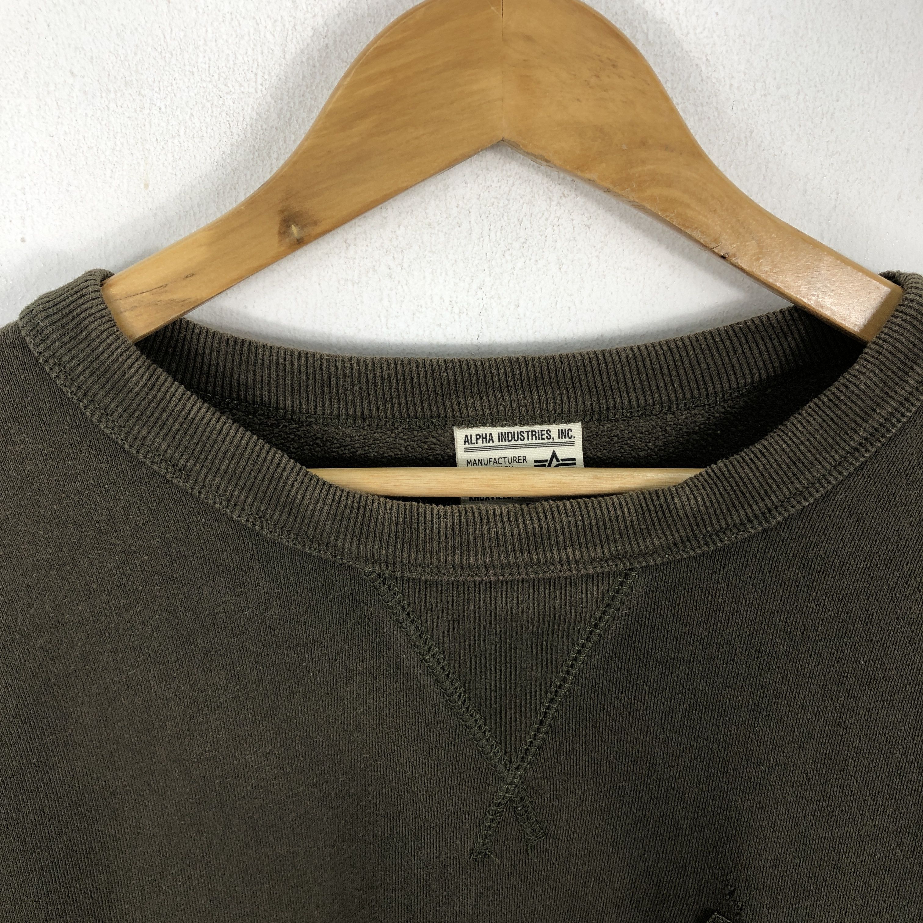 Alpha Industries × Vintage Vintage Alpha Industries Tactical Sweatshirt Size US L / EU 52-54 / 3 - 7 Thumbnail