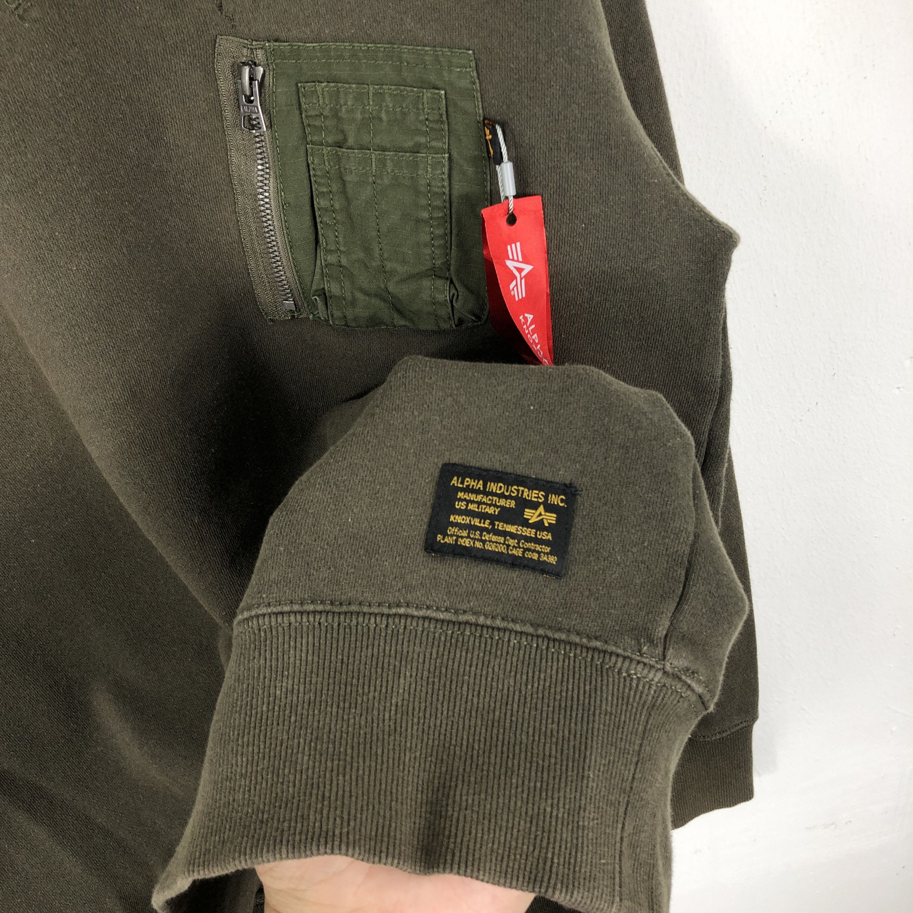 Alpha Industries × Vintage Vintage Alpha Industries Tactical Sweatshirt Size US L / EU 52-54 / 3 - 5 Thumbnail