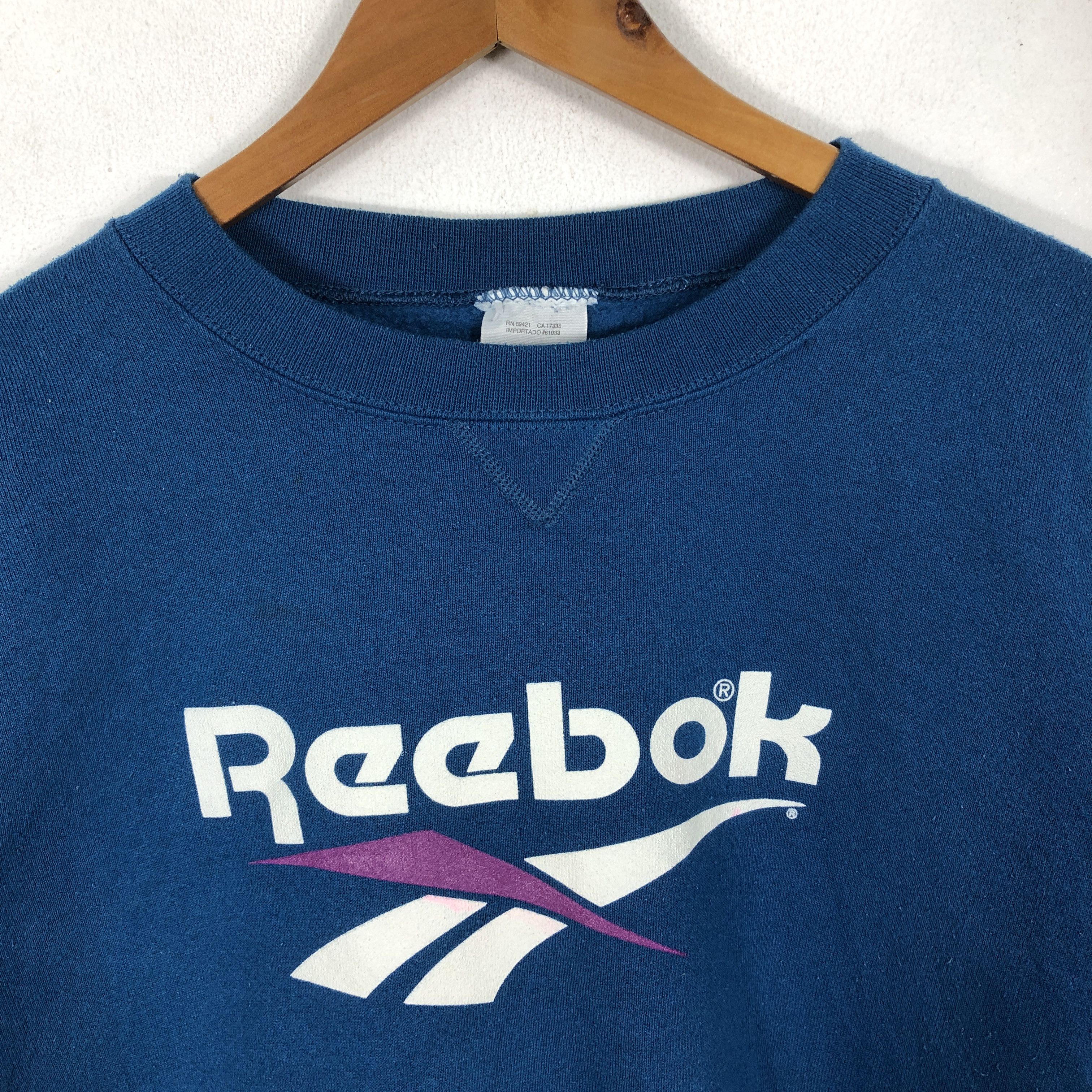 Reebok × Vintage Vintage 90s Reebok Spell Out Sweatshirt SWT338 Size US S / EU 44-46 / 1 - 3 Thumbnail