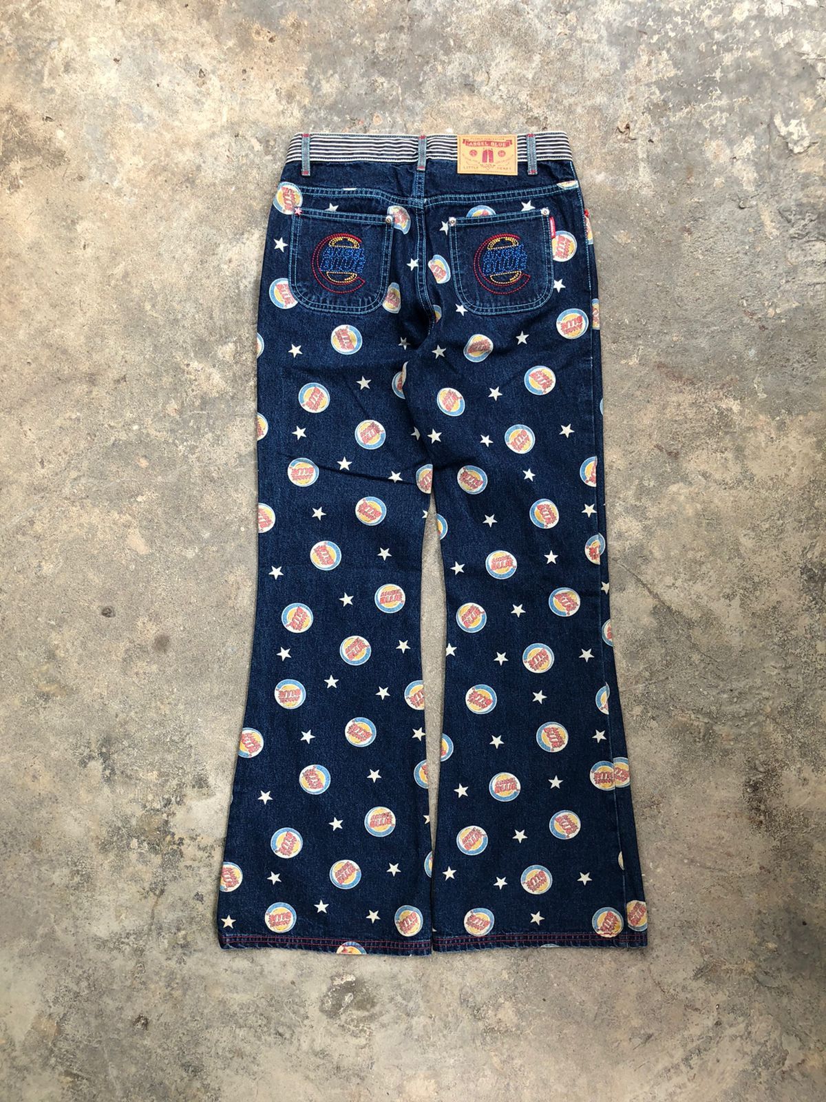 20471120 Angel Blue Full Print Pants Size US 29 - 4 Thumbnail