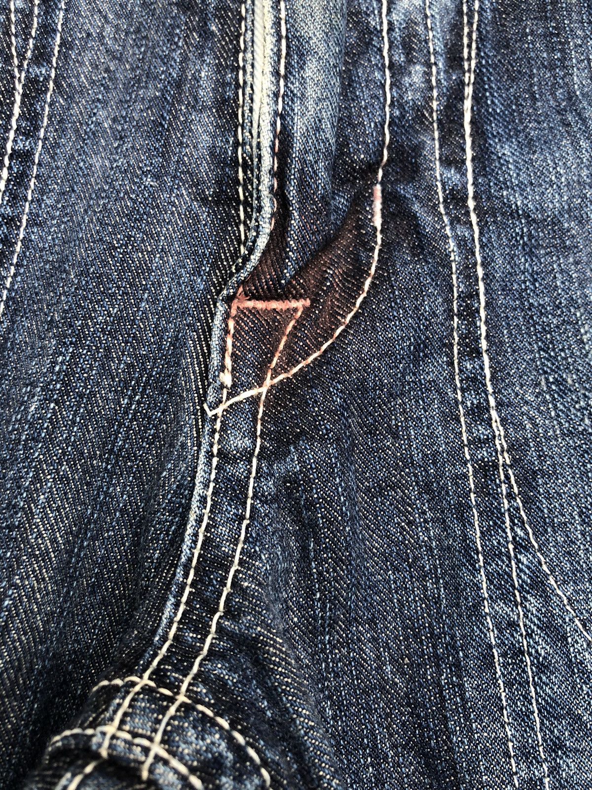 If Six Was Nine Big John Thrashed Ripped denim pants Size US 30 / EU 46 - 5 Thumbnail