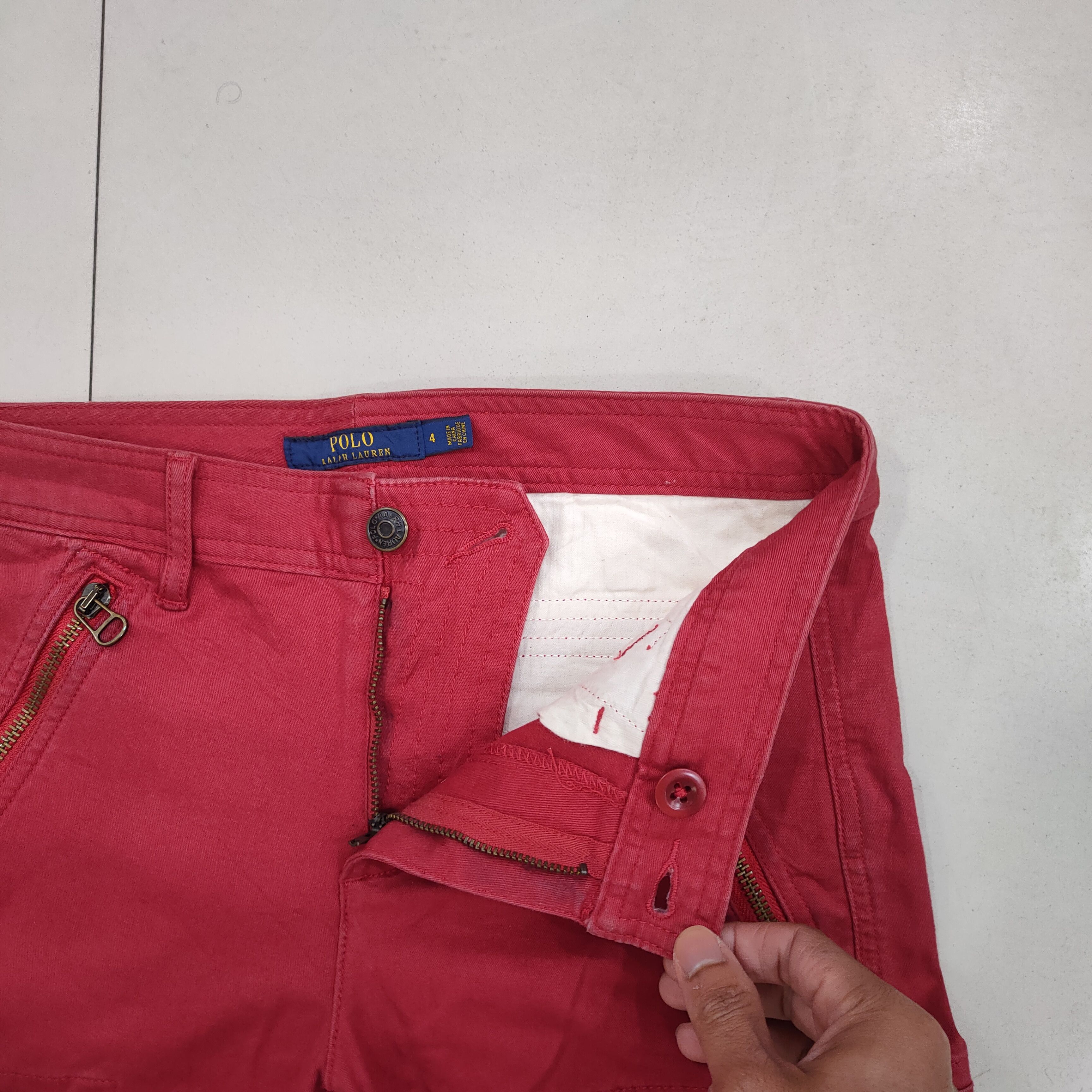 Polo Ralph Lauren POLO RALPH LAUREN FADED RED CARGO PANTS Size US 29 - 9 Thumbnail