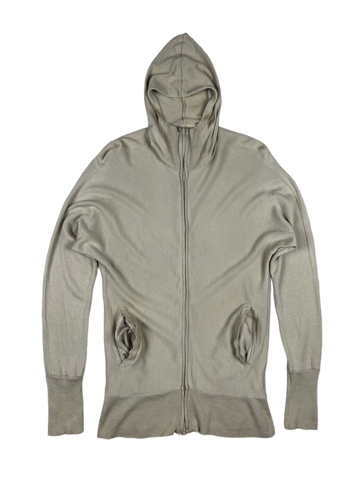 Yohji Yamamoto Vintage Yohji Yamamoto SS90 Cashmere Zipper Gorpcore Hoodie Size US M / EU 48-50 / 2 - 1 Thumbnail