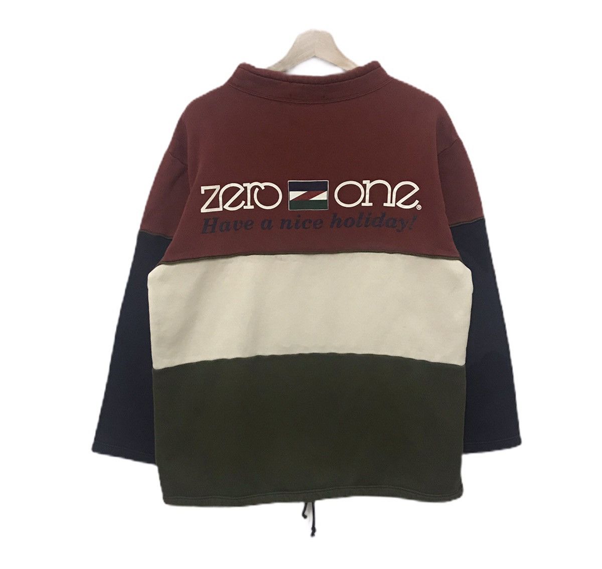 Japanese Brand 90s Vintage ZERO ONE Sweatshirts Jumper Size US M / EU 48-50 / 2 - 1 Thumbnail