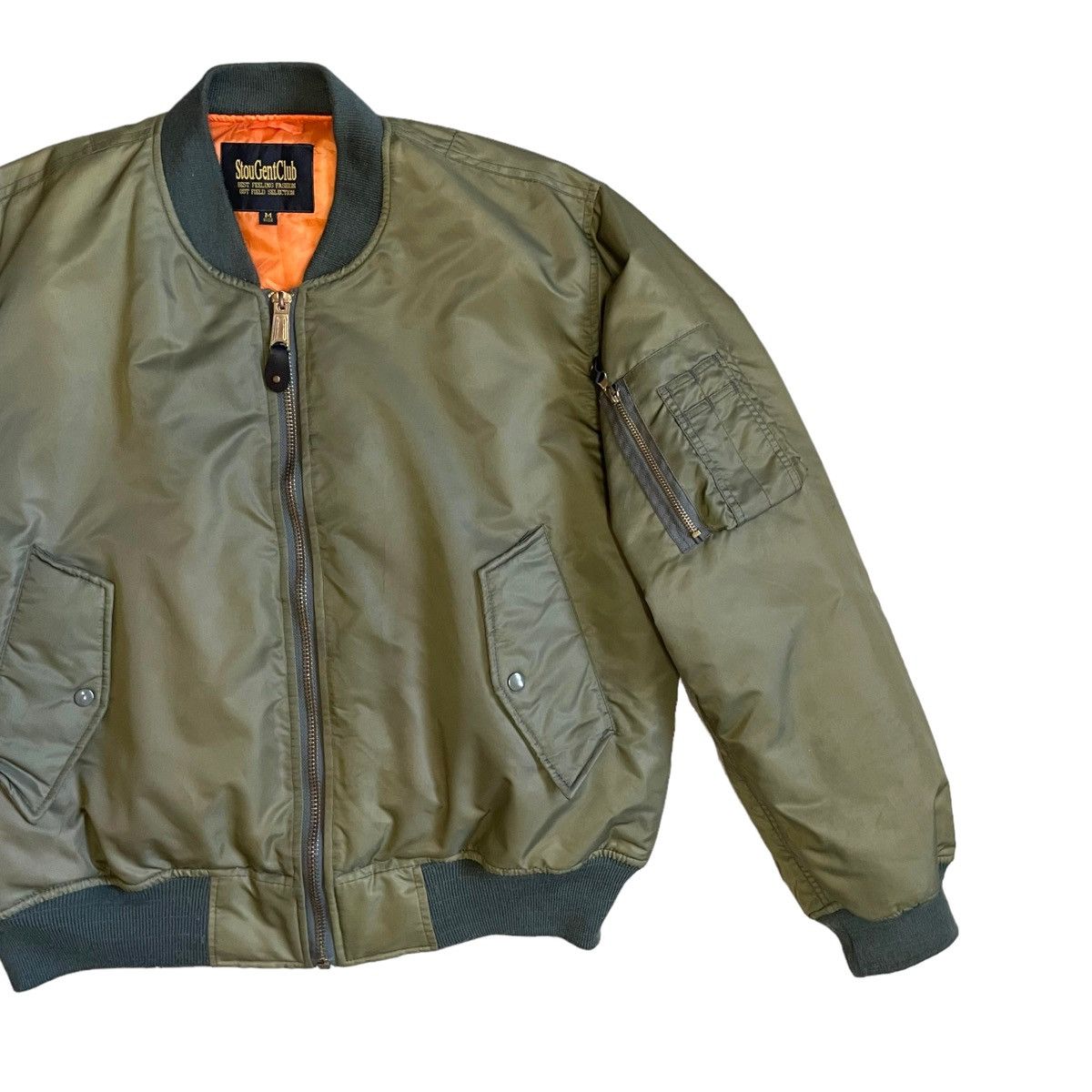 Hysteric Glamour 💥 STOUGENT CLUB MA-1 MILITARY RIOT BOMBER JACKET Size US M / EU 48-50 / 2 - 2 Thumbnail