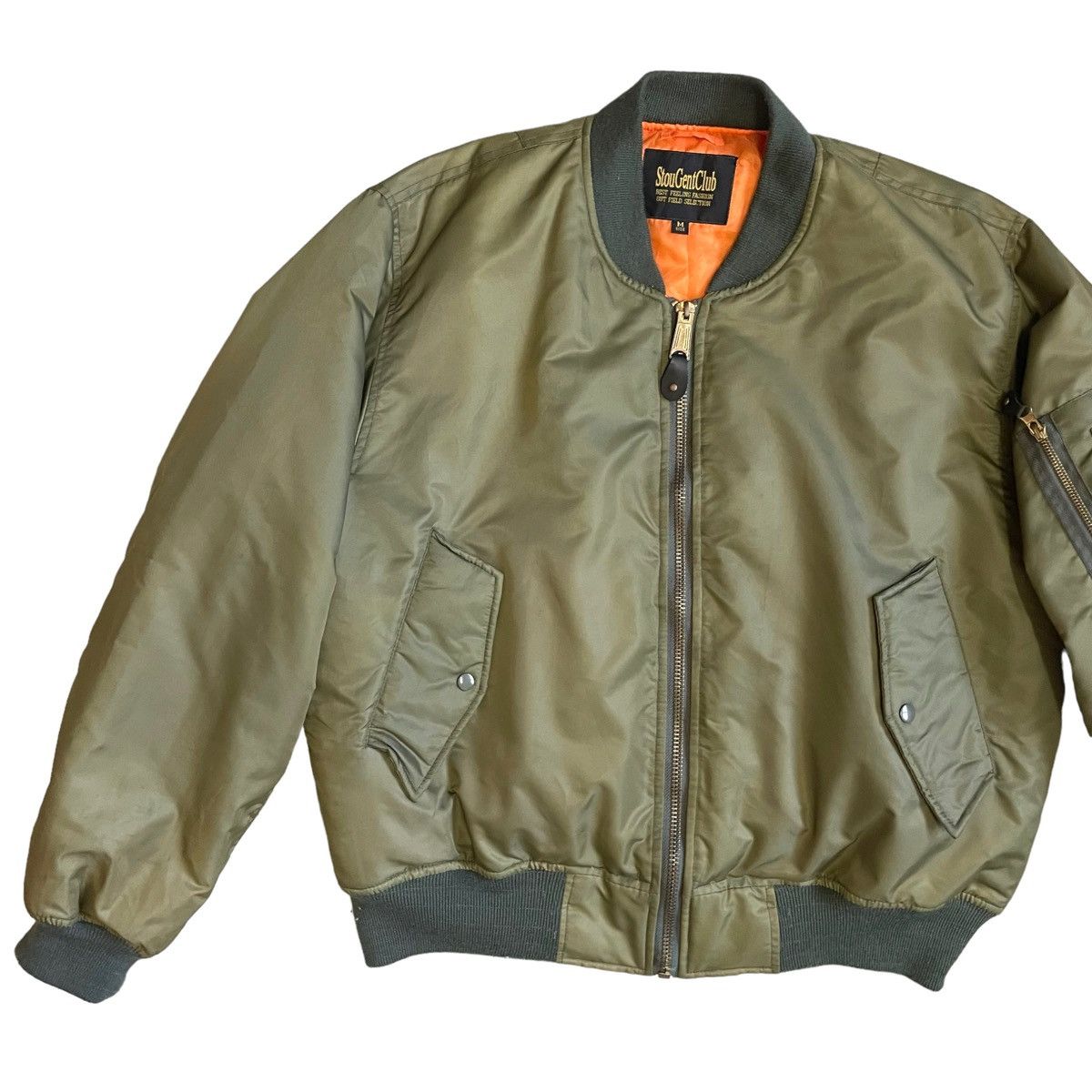 Hysteric Glamour 💥 STOUGENT CLUB MA-1 MILITARY RIOT BOMBER JACKET Size US M / EU 48-50 / 2 - 3 Thumbnail