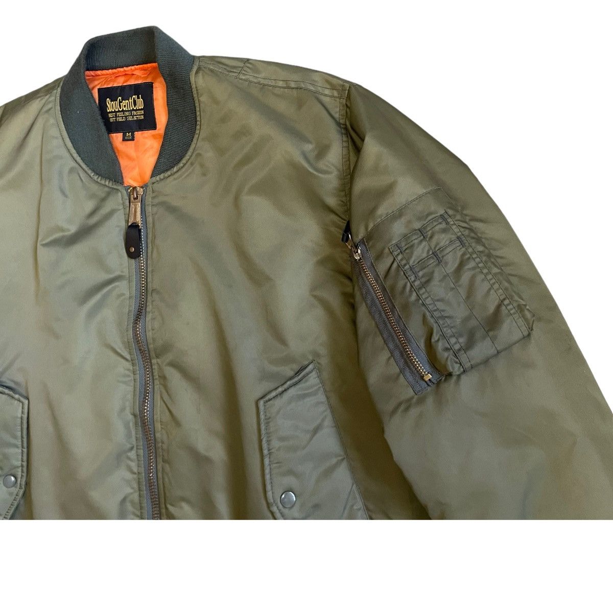 Hysteric Glamour 💥 STOUGENT CLUB MA-1 MILITARY RIOT BOMBER JACKET Size US M / EU 48-50 / 2 - 5 Thumbnail