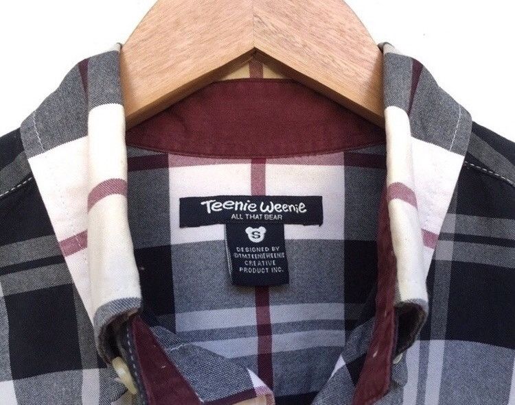 Vintage 🔥Teenie Weenie Check Long Sleeve Button Up Shirt Size US M / EU 48-50 / 2 - 4 Thumbnail
