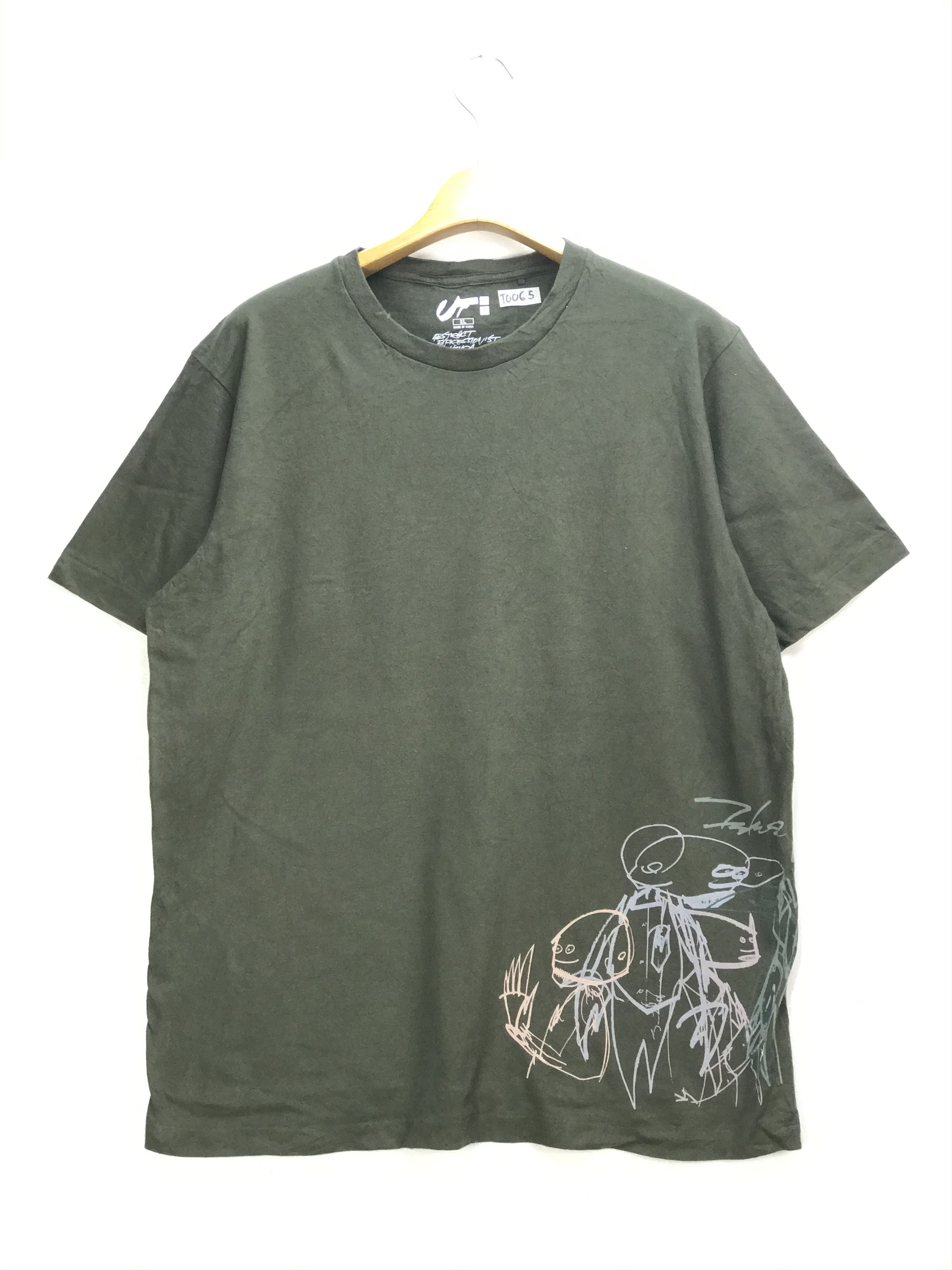 image of Futura x Uniqlo Designer Shirt in Green, Men's (Size XL)