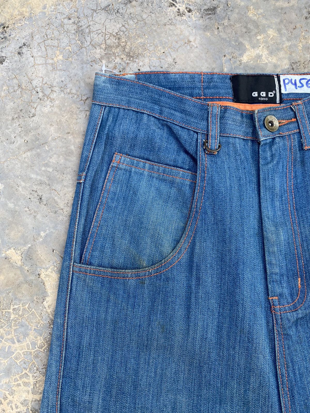 Japanese Brand GGD Japan Sun Faded Dropped Crotch Pant Size US 30 / EU 46 - 4 Thumbnail