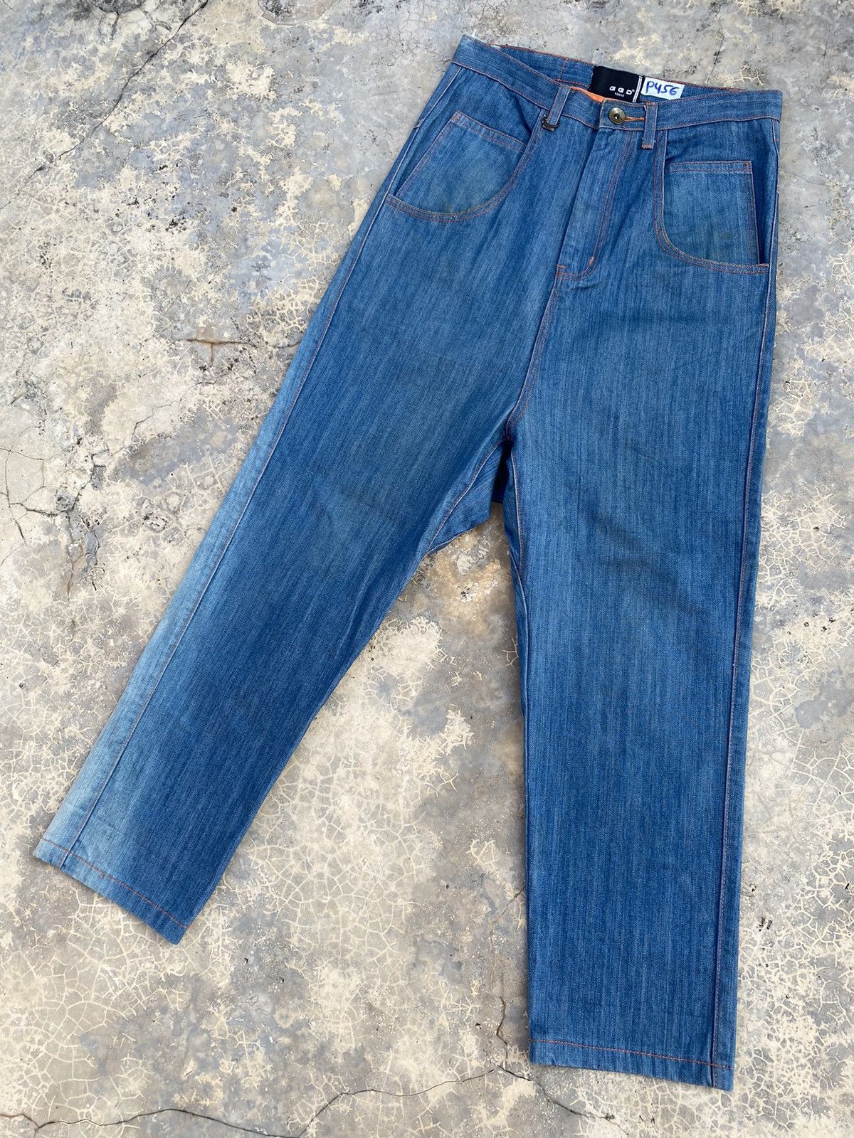 Japanese Brand GGD Japan Sun Faded Dropped Crotch Pant Size US 30 / EU 46 - 1 Thumbnail