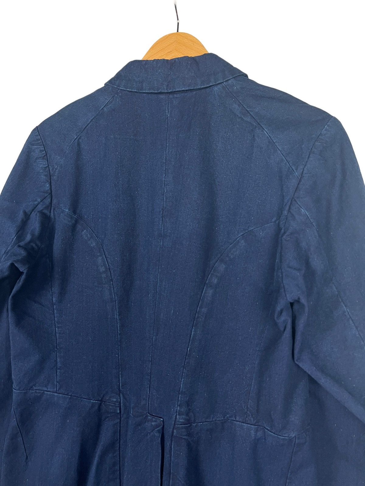 Comme des Garcons Robe De Chambre CDG AW2003 Indigo Tuxedo Fishtail Jacket Size US S / EU 44-46 / 1 - 9 Thumbnail
