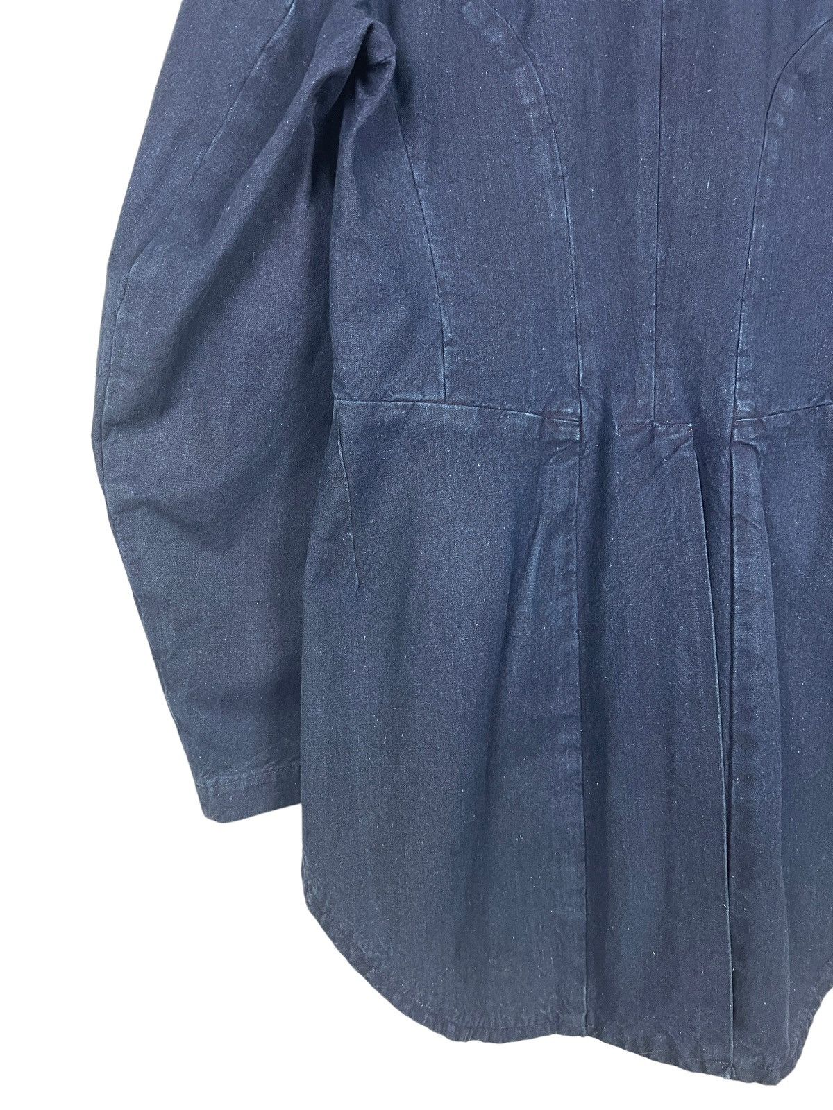 Comme des Garcons Robe De Chambre CDG AW2003 Indigo Tuxedo Fishtail Jacket Size US S / EU 44-46 / 1 - 8 Thumbnail