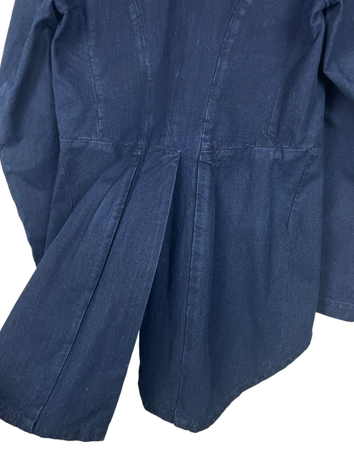 Comme des Garcons Robe De Chambre CDG AW2003 Indigo Tuxedo Fishtail Jacket Size US S / EU 44-46 / 1 - 11 Thumbnail
