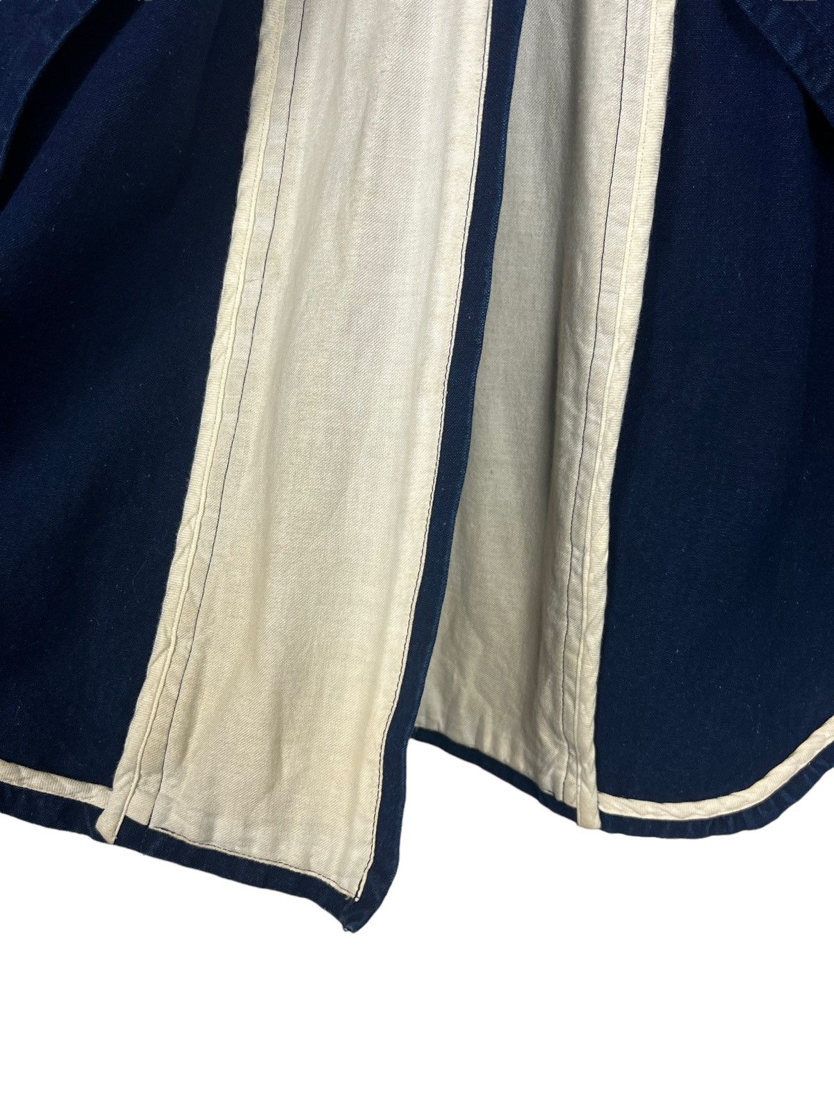 Comme des Garcons Robe De Chambre CDG AW2003 Indigo Tuxedo Fishtail Jacket Size US S / EU 44-46 / 1 - 7 Thumbnail