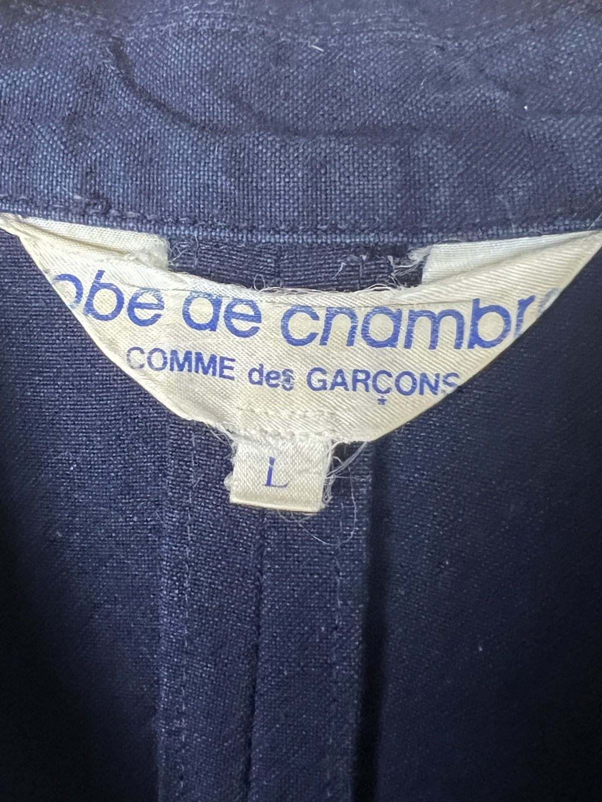 Comme des Garcons Robe De Chambre CDG AW2003 Indigo Tuxedo Fishtail Jacket Size US S / EU 44-46 / 1 - 13 Thumbnail