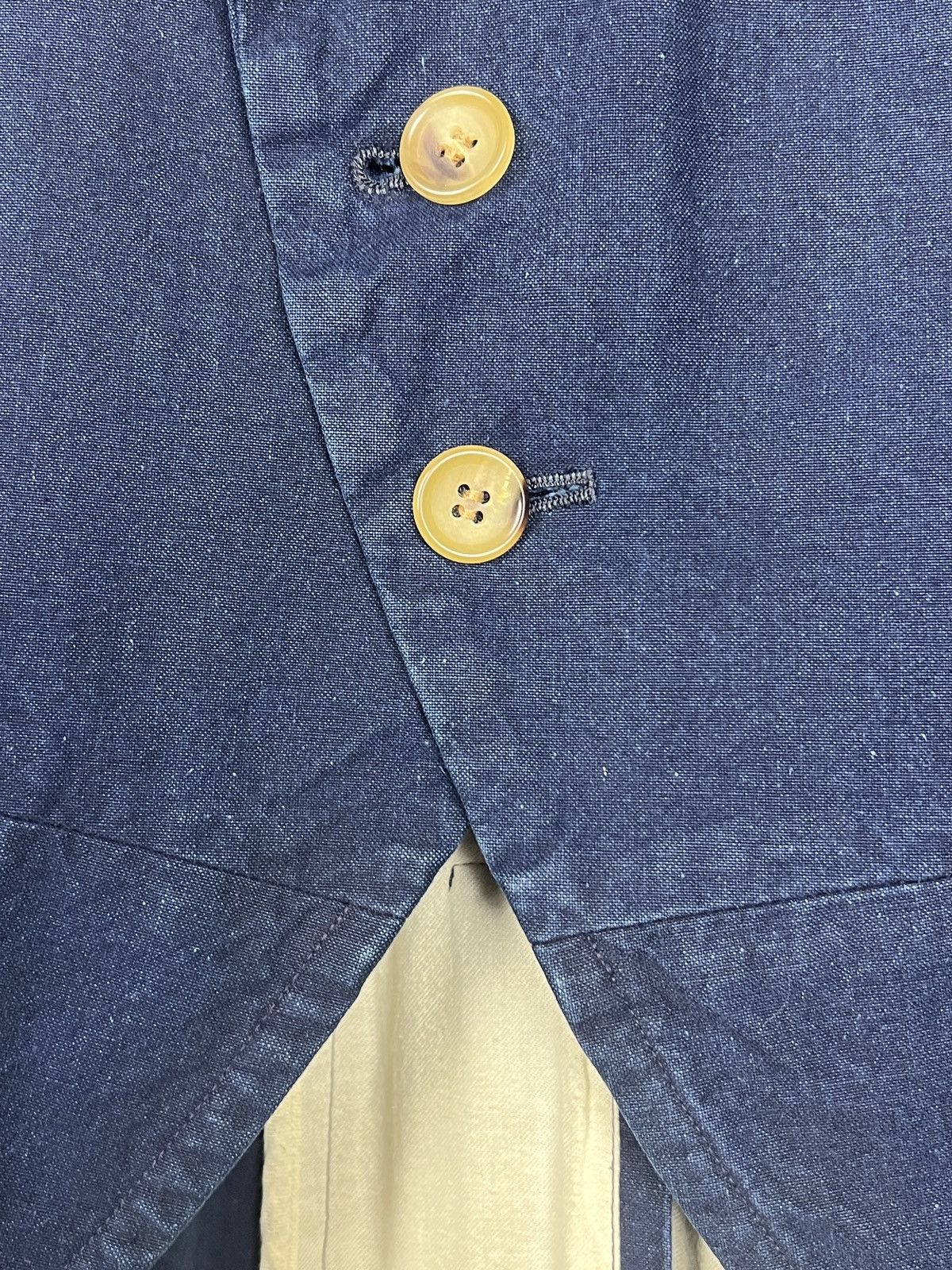 Comme des Garcons Robe De Chambre CDG AW2003 Indigo Tuxedo Fishtail Jacket Size US S / EU 44-46 / 1 - 14 Thumbnail