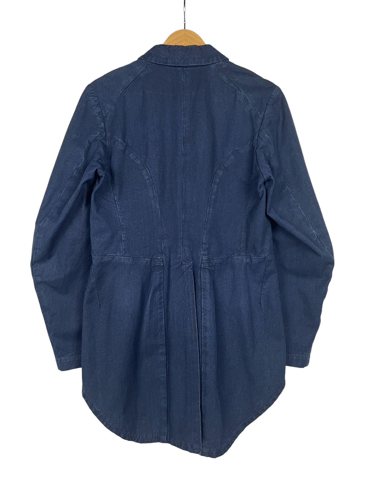 Comme des Garcons Robe De Chambre CDG AW2003 Indigo Tuxedo Fishtail Jacket Size US S / EU 44-46 / 1 - 2 Thumbnail