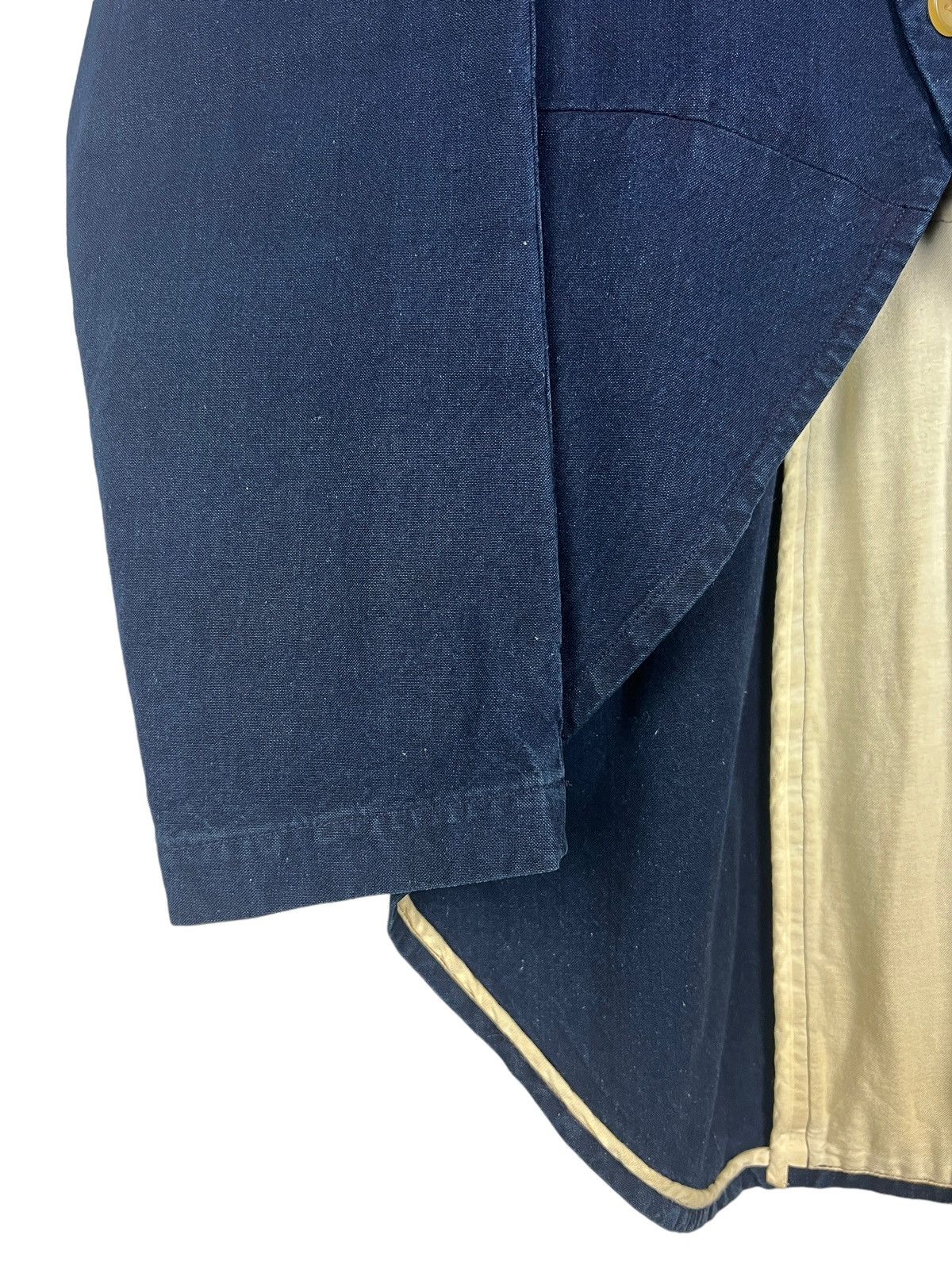Comme des Garcons Robe De Chambre CDG AW2003 Indigo Tuxedo Fishtail Jacket Size US S / EU 44-46 / 1 - 4 Thumbnail