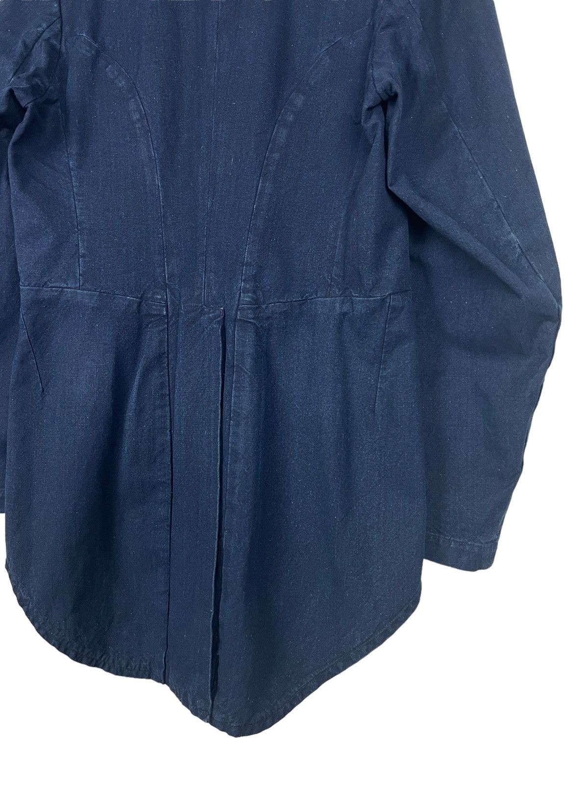 Comme des Garcons Robe De Chambre CDG AW2003 Indigo Tuxedo Fishtail Jacket Size US S / EU 44-46 / 1 - 10 Thumbnail
