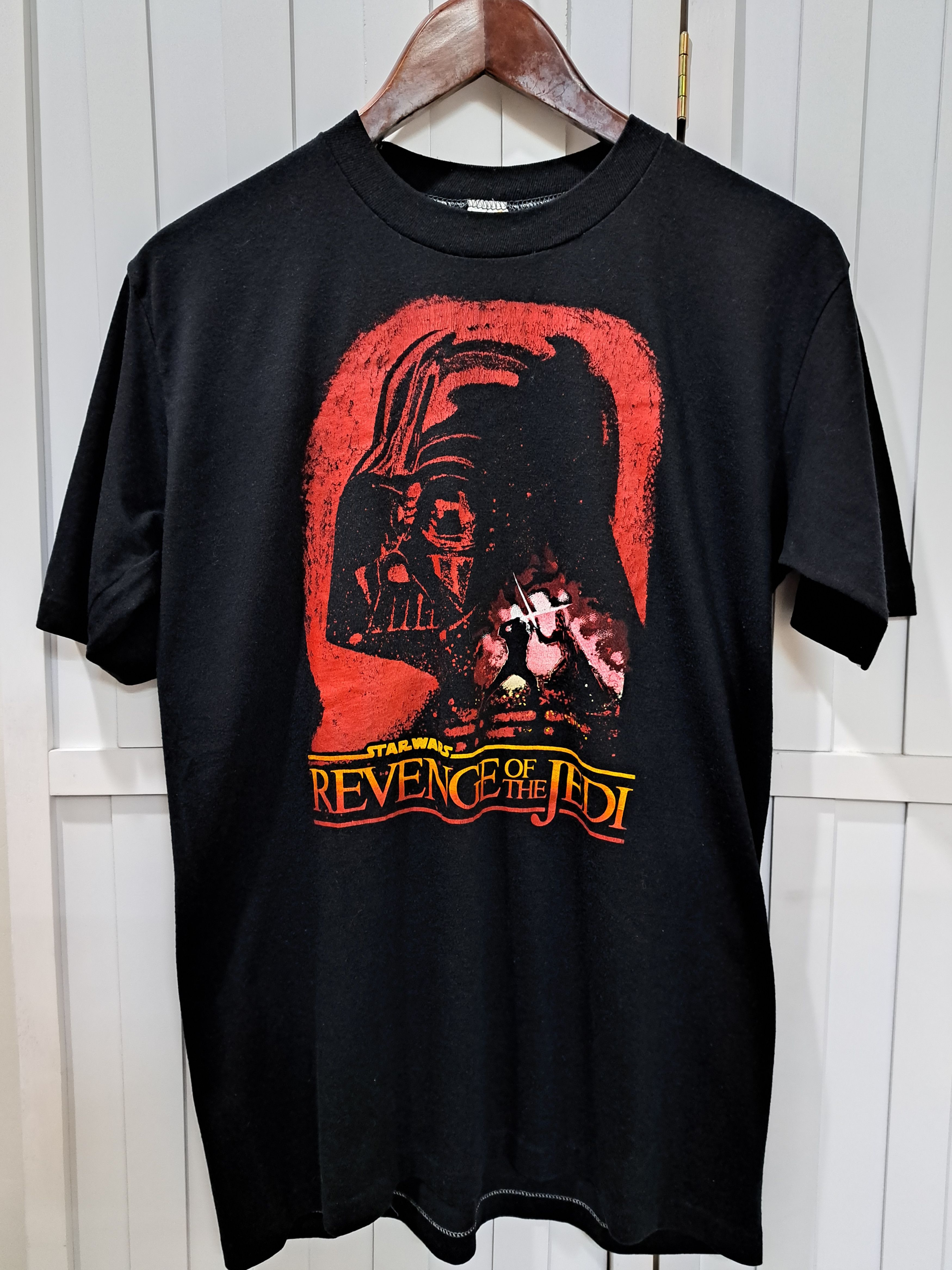 Star Wars × Vintage RARE! Vintage 80s Star Wars Revenge of the Jedi Tee Size US L / EU 52-54 / 3 - 1 Thumbnail