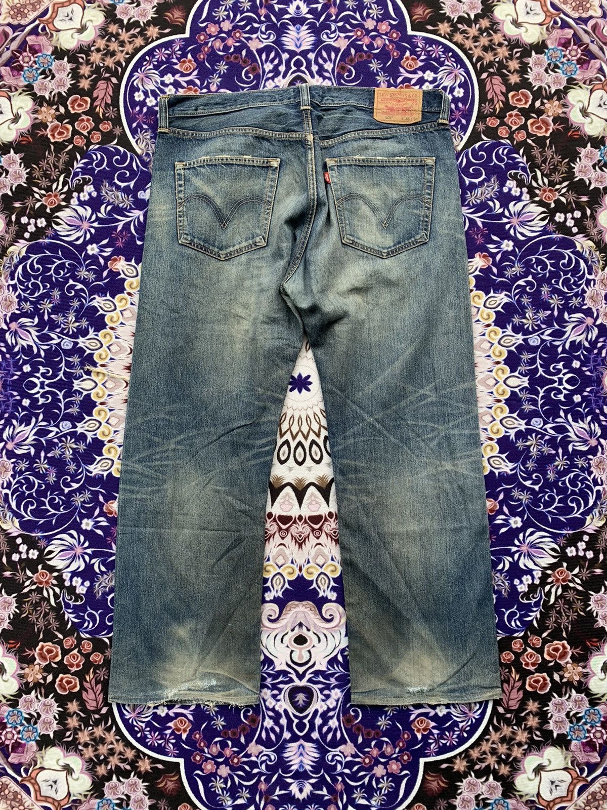 Levi's Vintage Clothing Vintage Levis 501 Faded Wash Denim Size US 39 - 7 Thumbnail